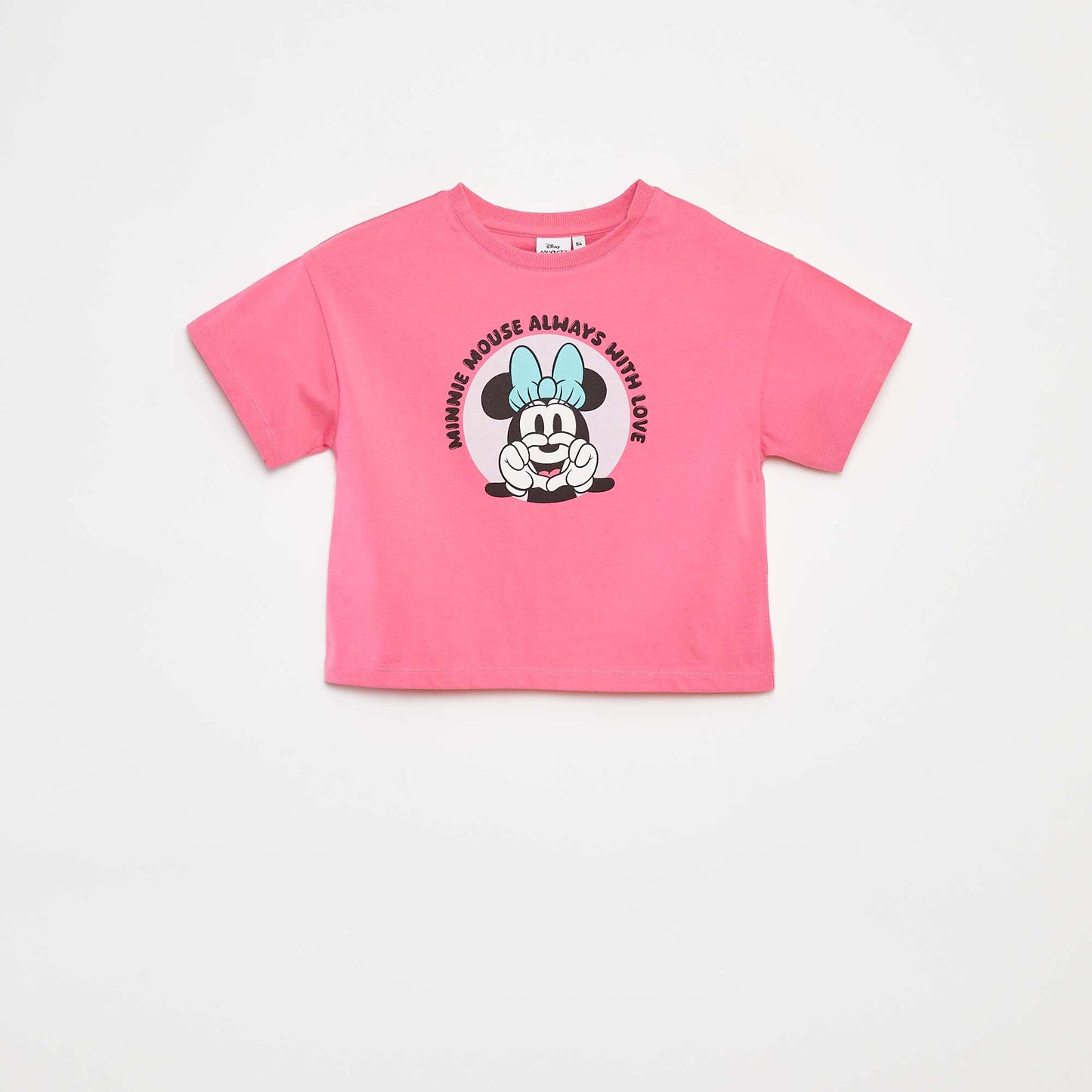 T-shirt à manches courtes cropped 'Minnie' 'Disney' ROSE