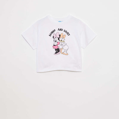 T-shirt à manches courtes cropped 'Minnie' 'Disney' BEIGE