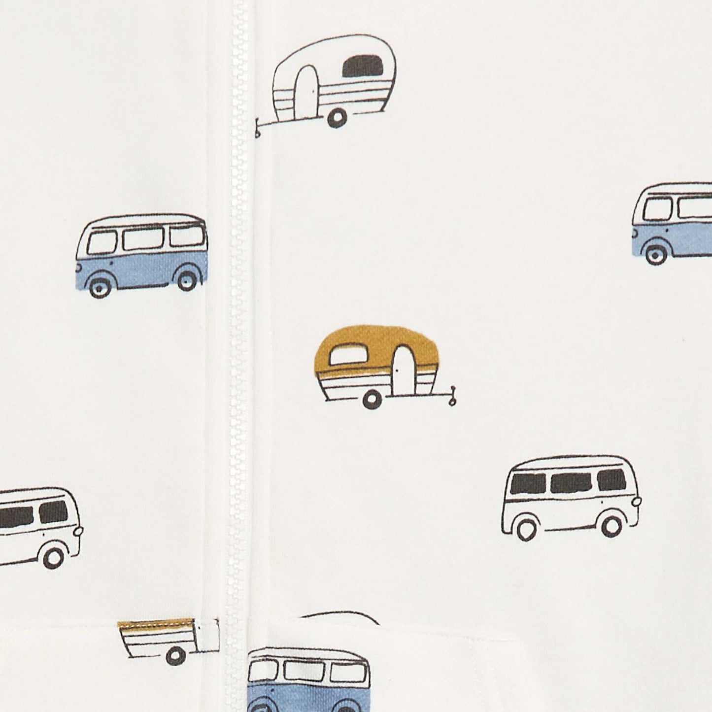 Sweat à capuche imprimé en french terry BEIGE