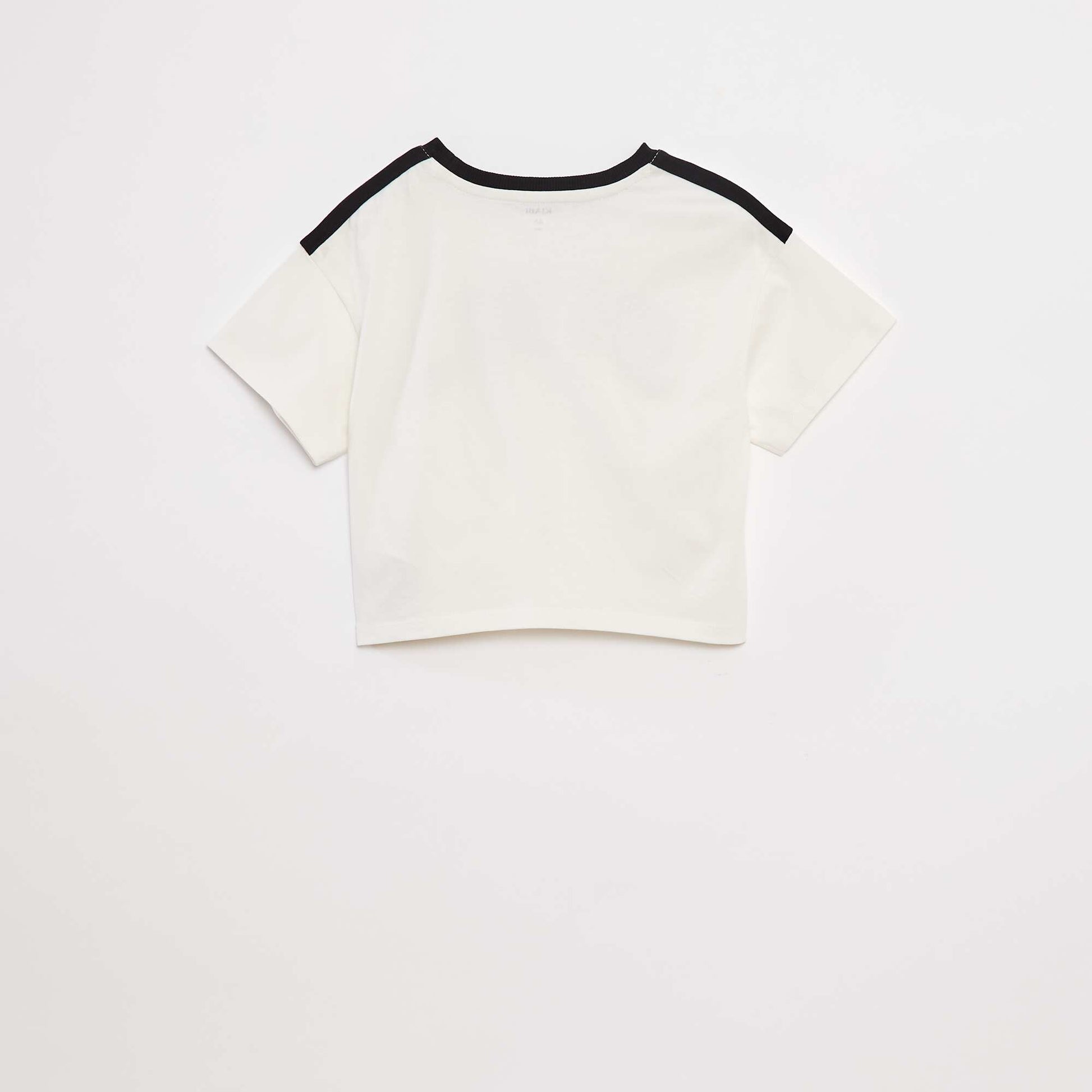 T-shirt crop esprit campus BLANC