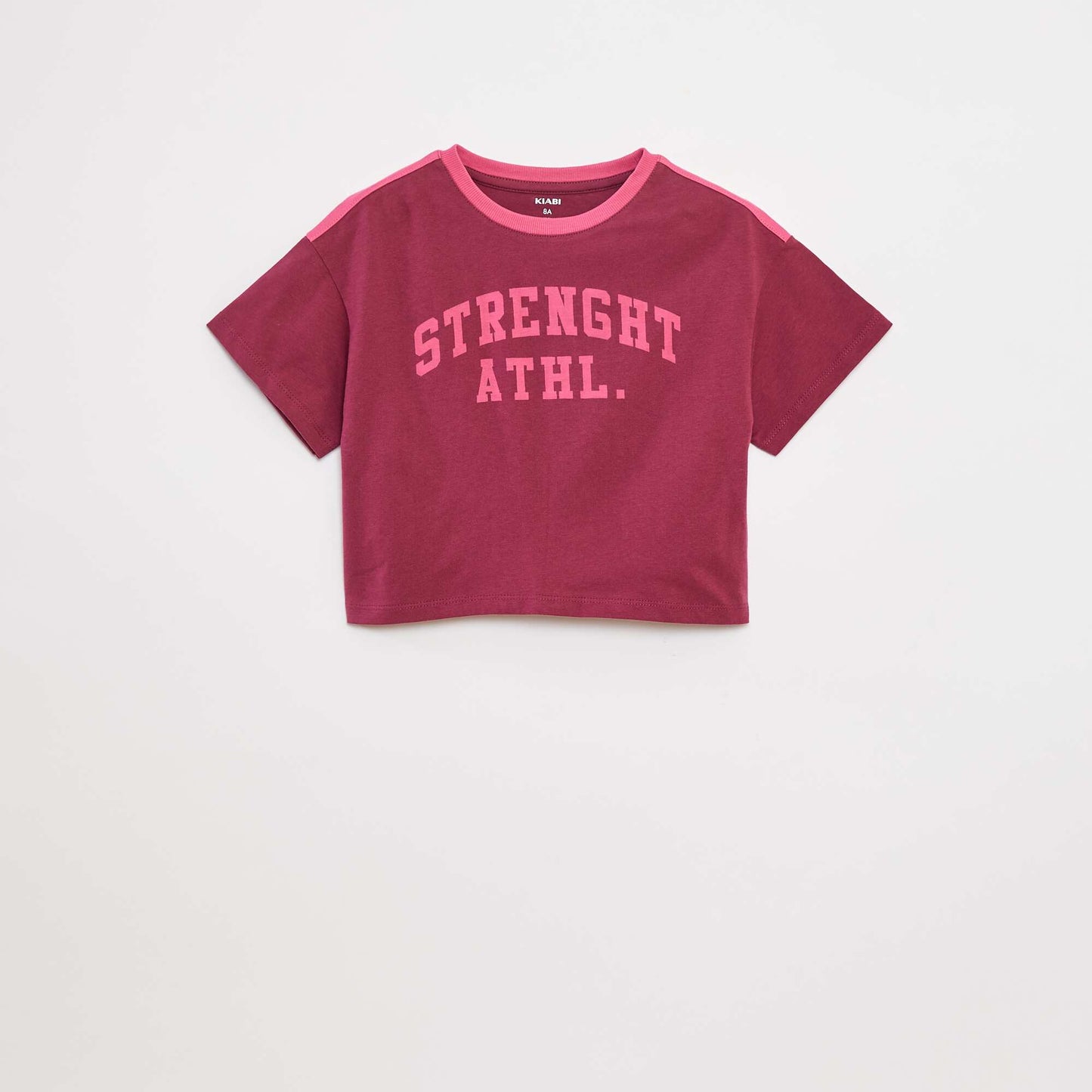 T-shirt crop esprit campus ROUGE
