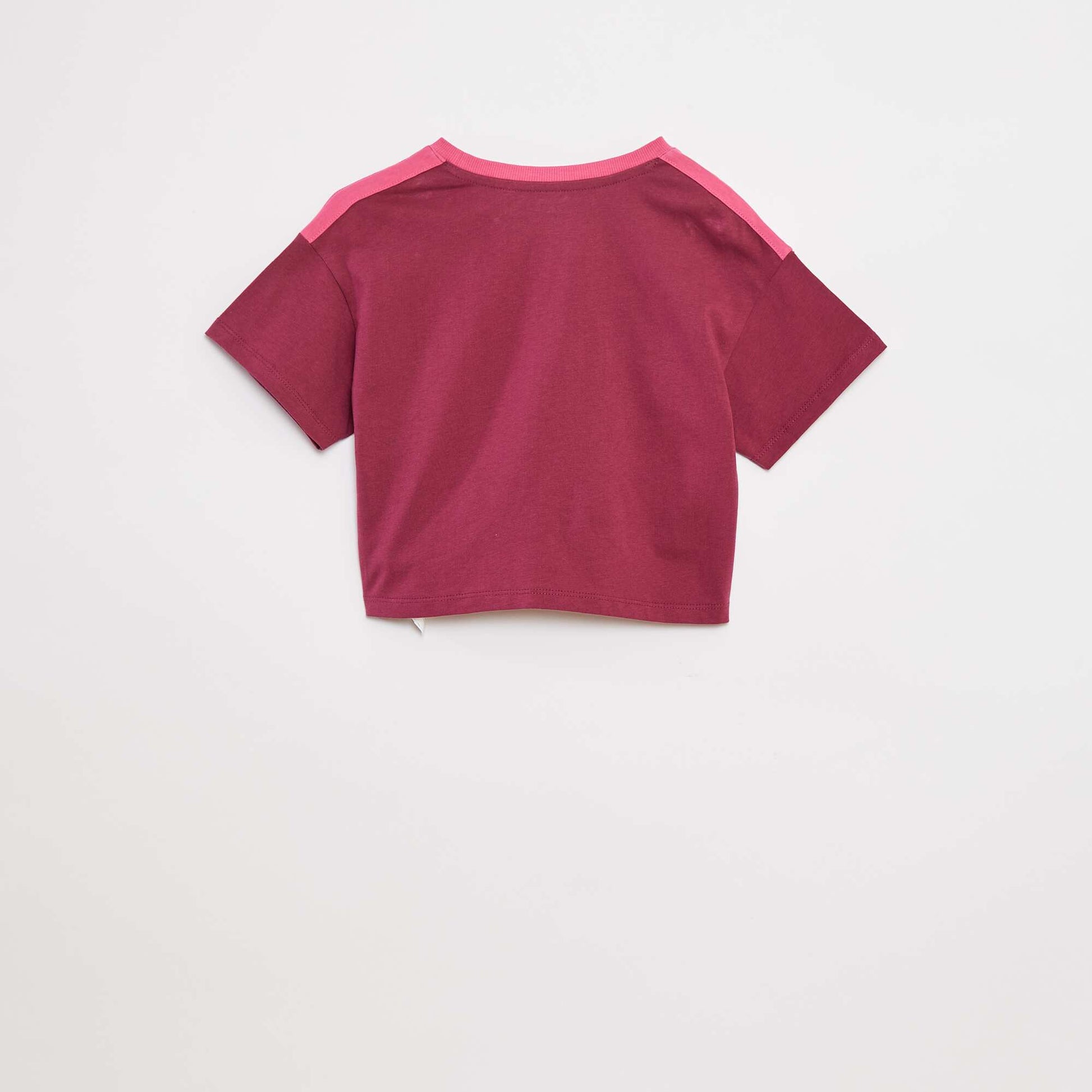 T-shirt crop esprit campus ROUGE