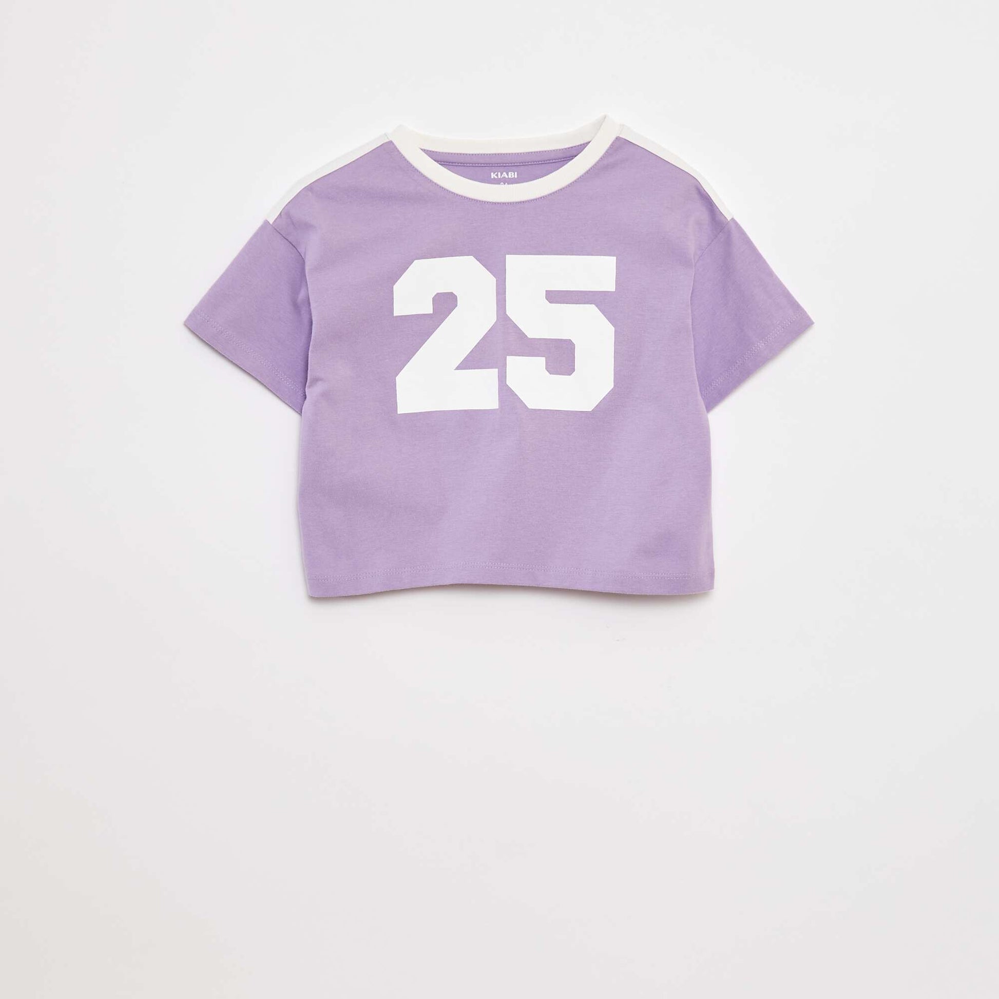 T-shirt crop esprit campus VIOLET