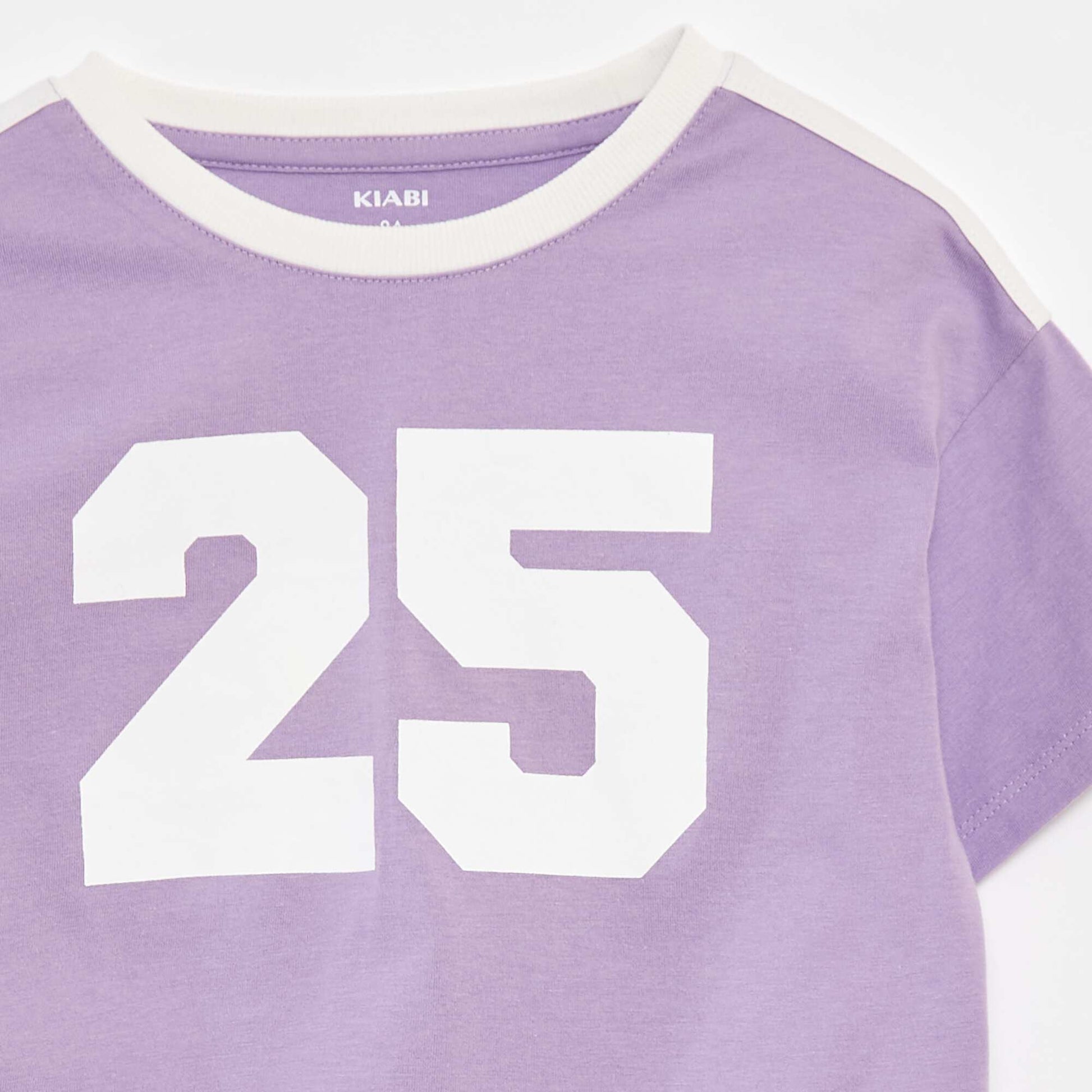 T-shirt crop esprit campus VIOLET