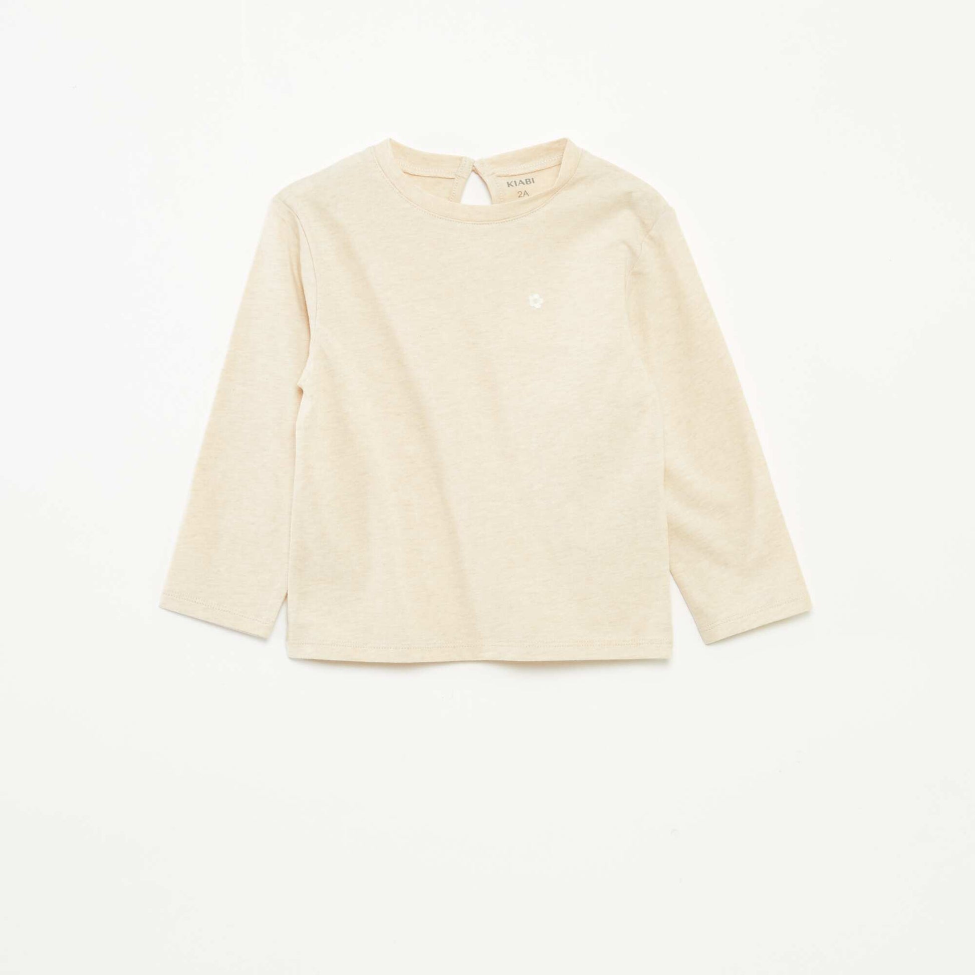 Lot de 3 t-shirts à manches longues BEIGE