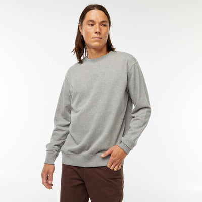 Sweat uni en molleton léger GRIS