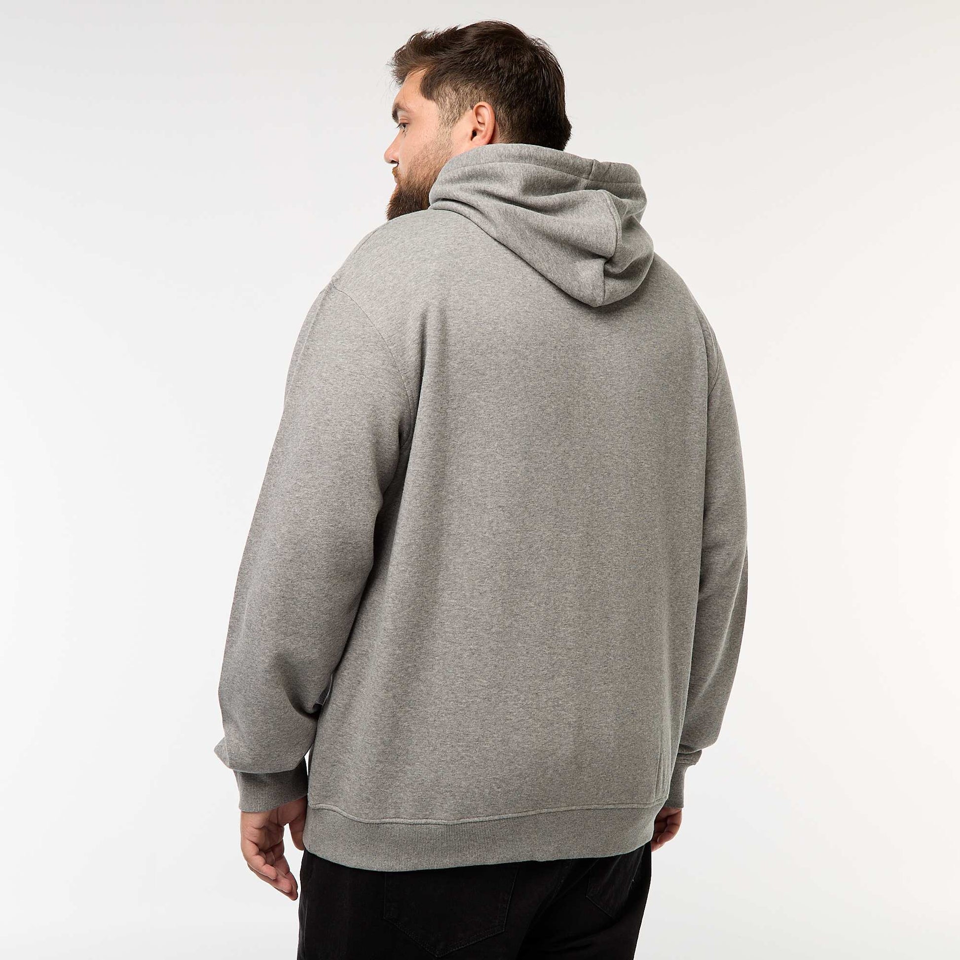 Sweat à capuche à ouverture zippée GRIS