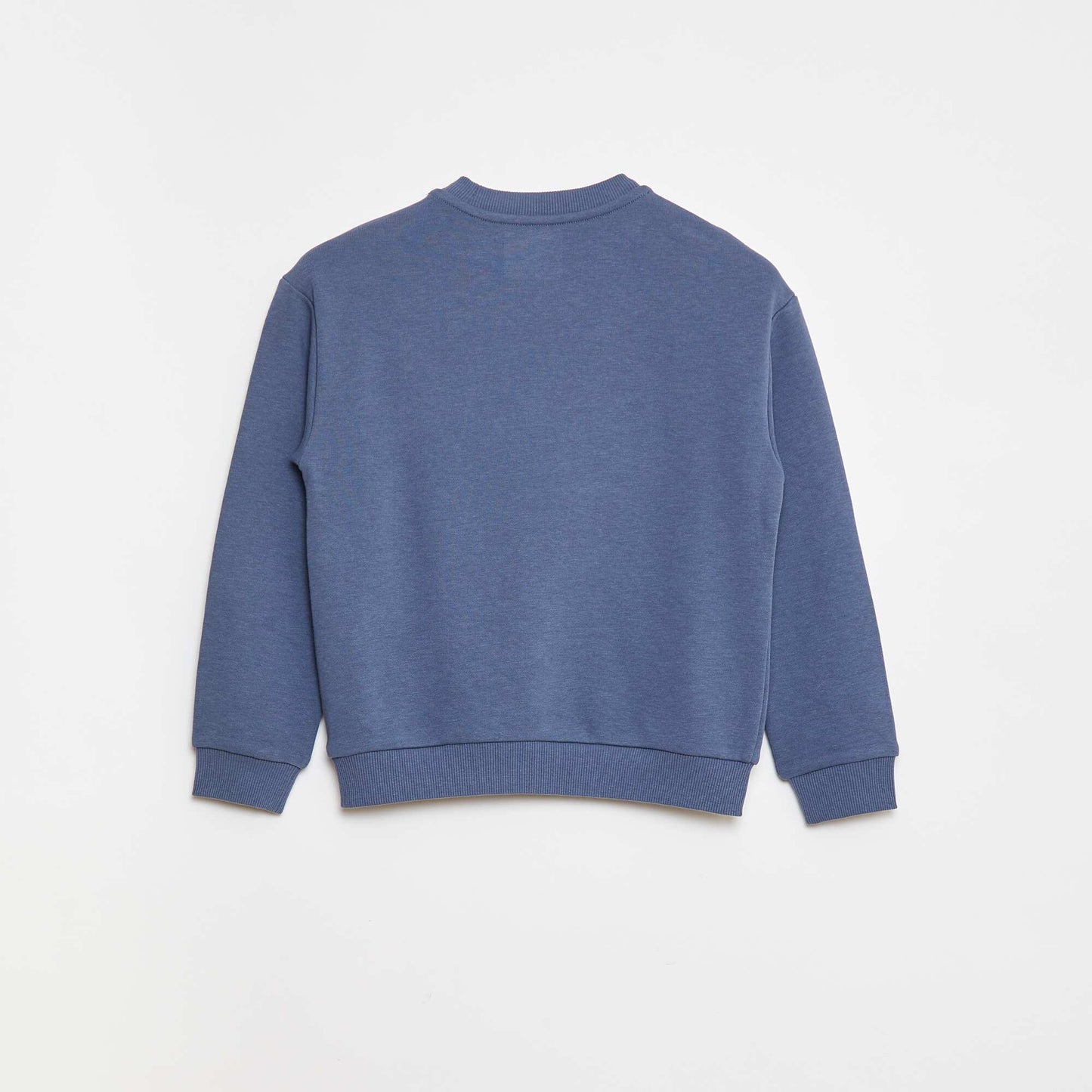 Sweat en french terry avec message brodé BLEU