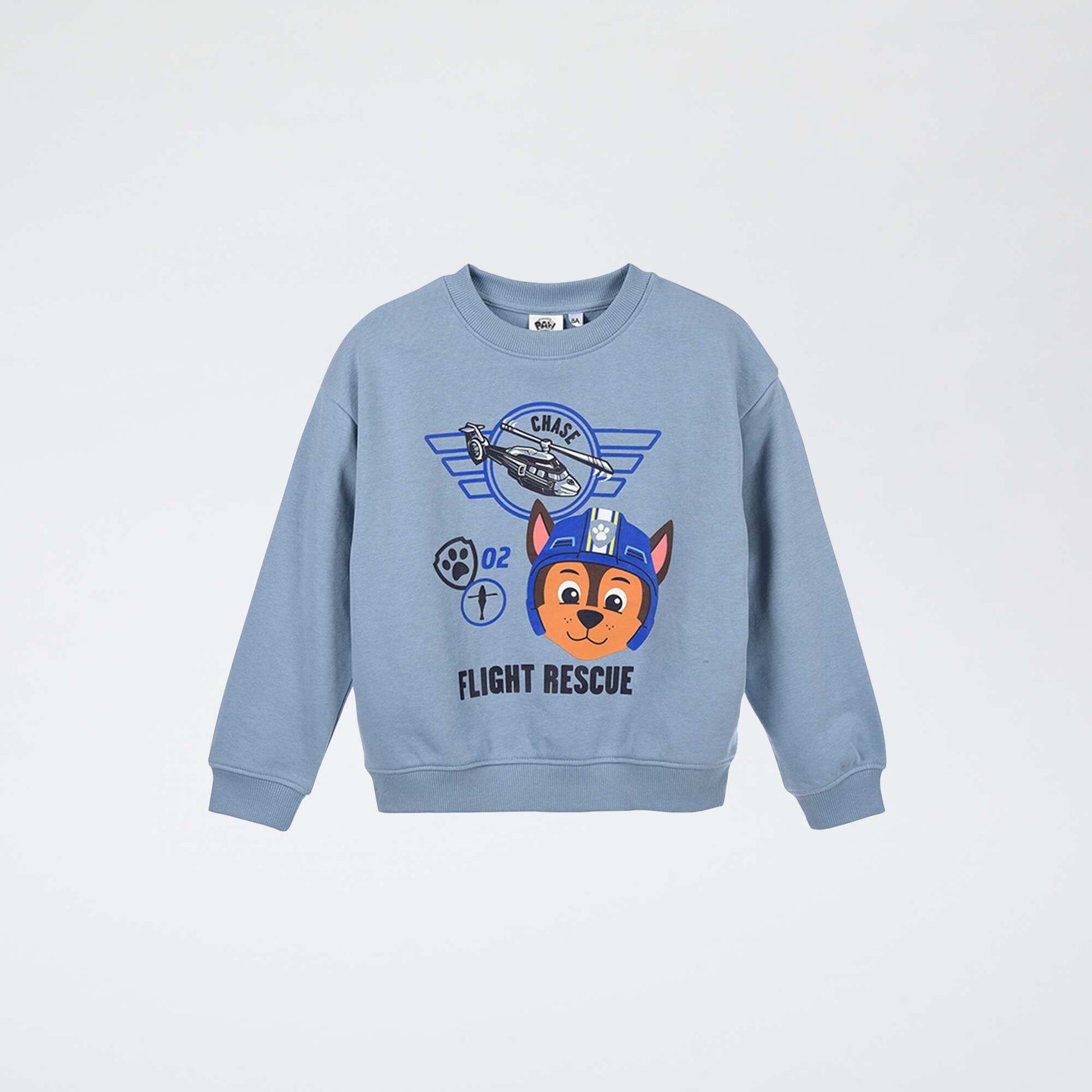 Sweat 'Pat Patrouille' imprimé recto/verso BLEU