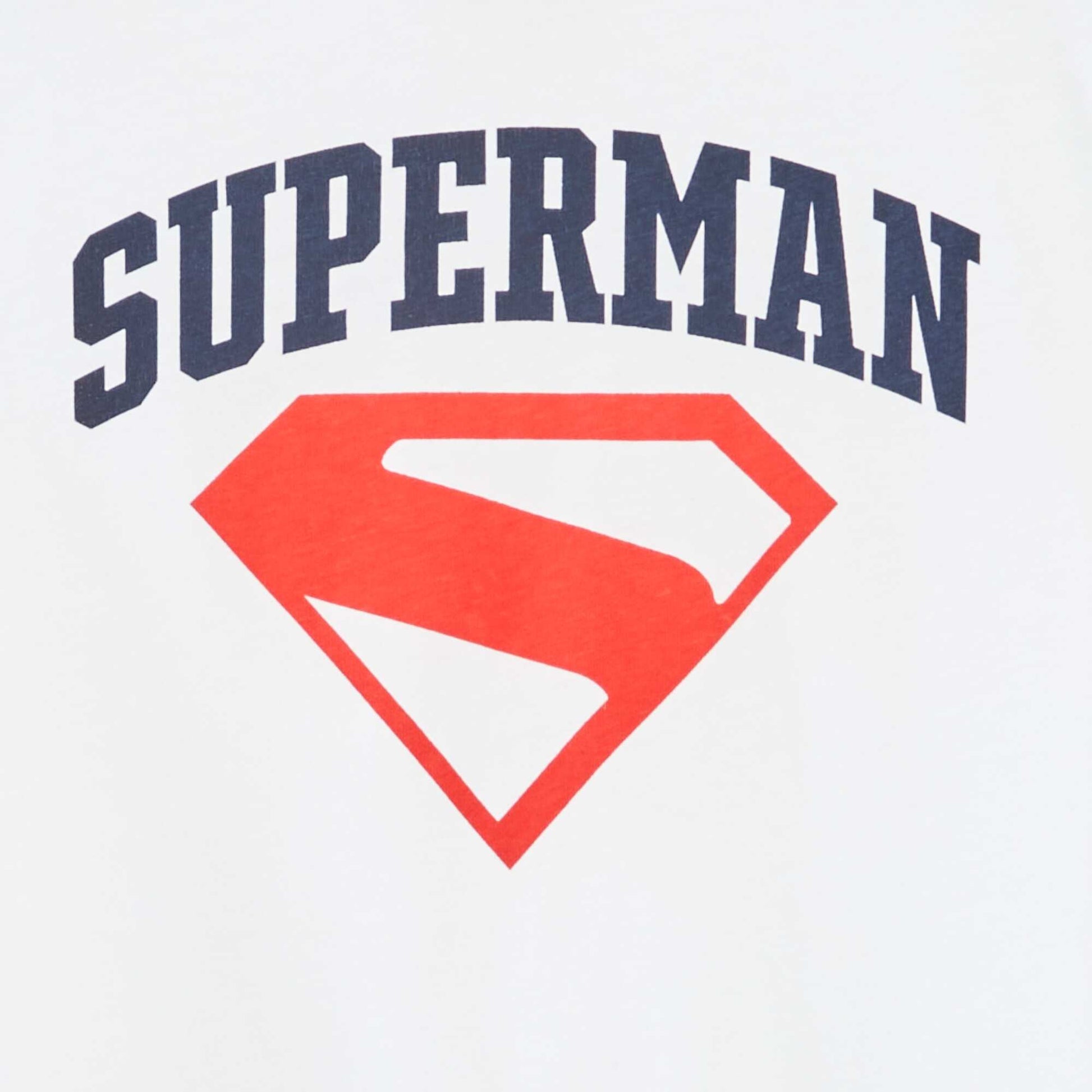 T-shirt 'Superman' 'DC Comics' manches courtes BLANC