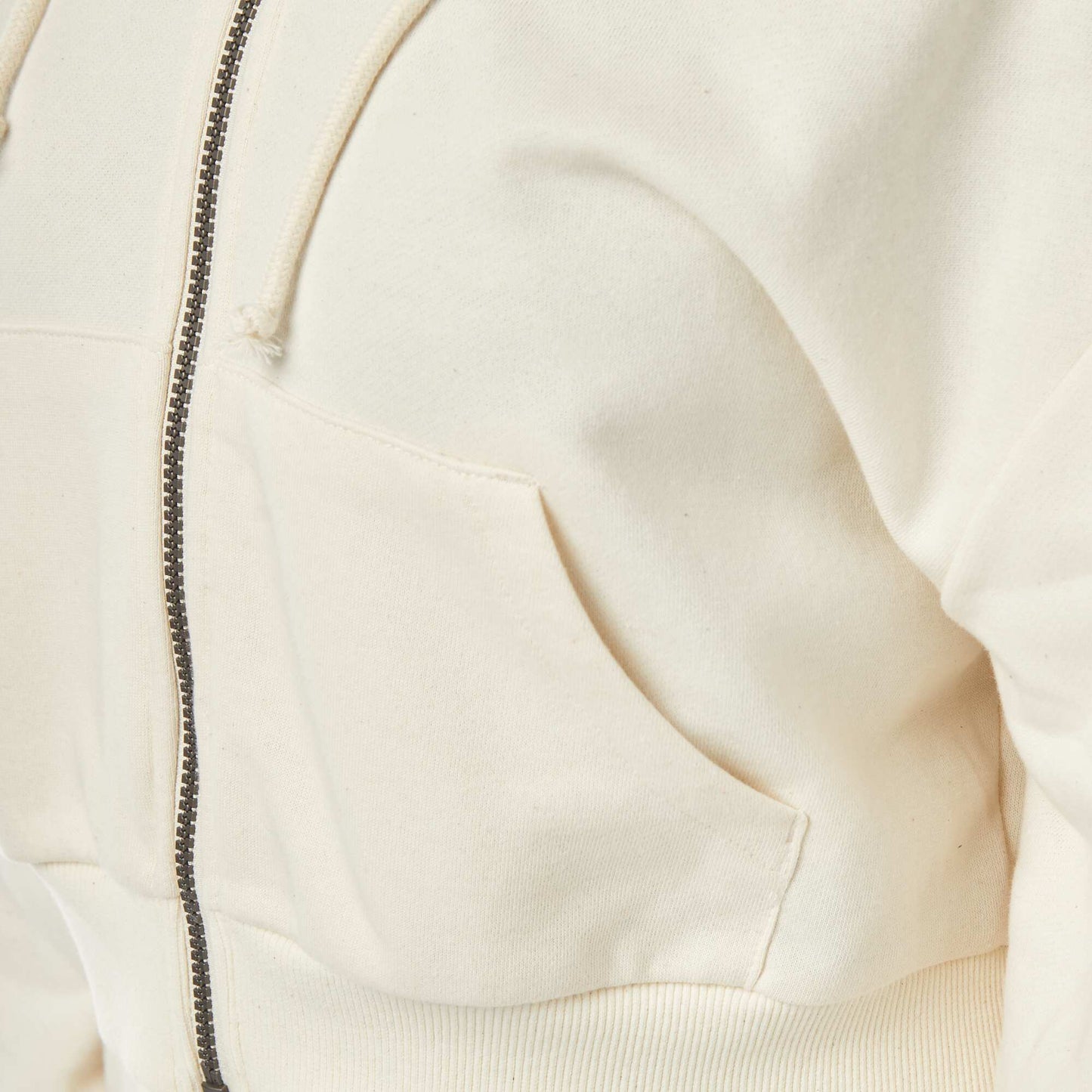 Sweat cropped à capuche BEIGE