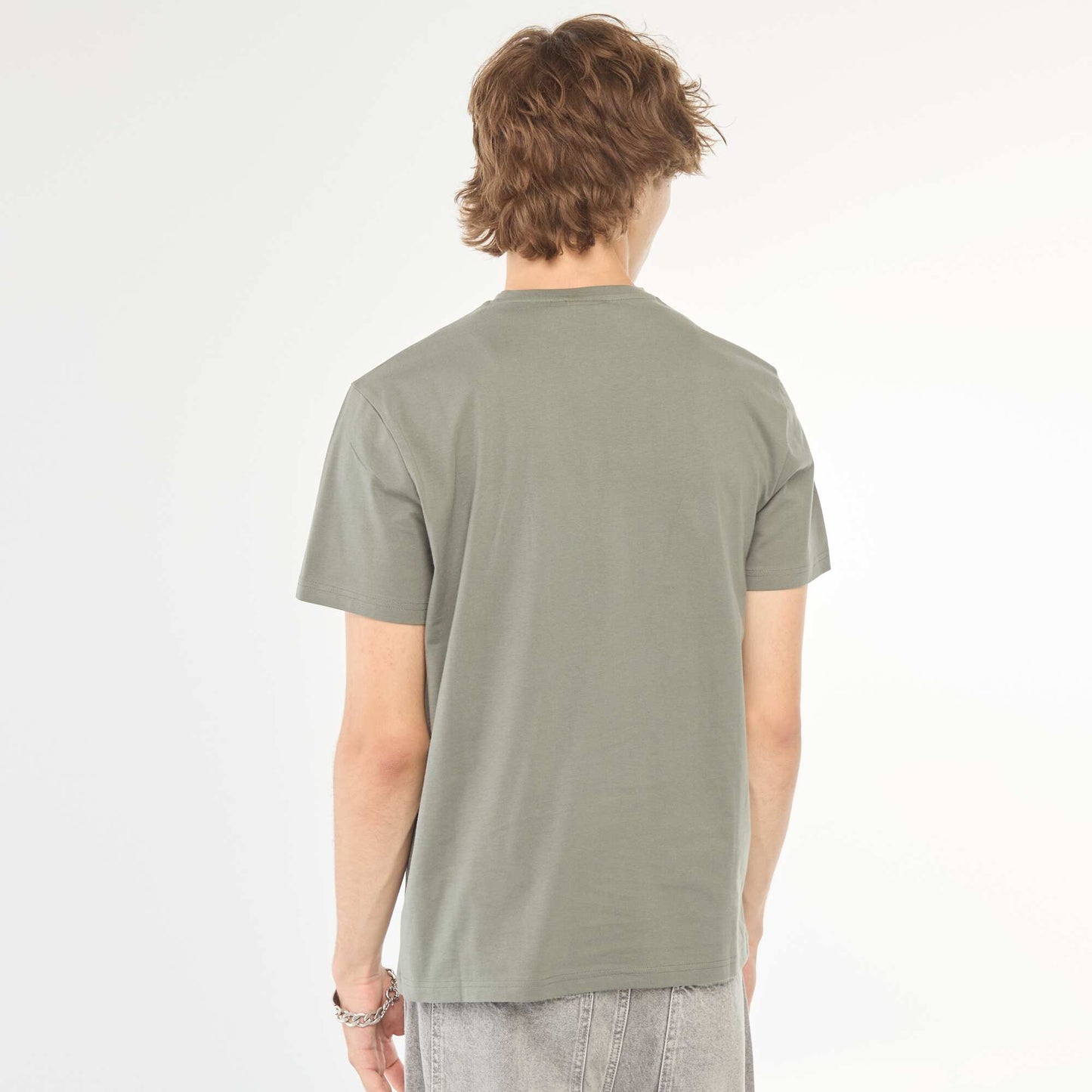 T-shirt 'Naruto' manches courtes imprimé VERT