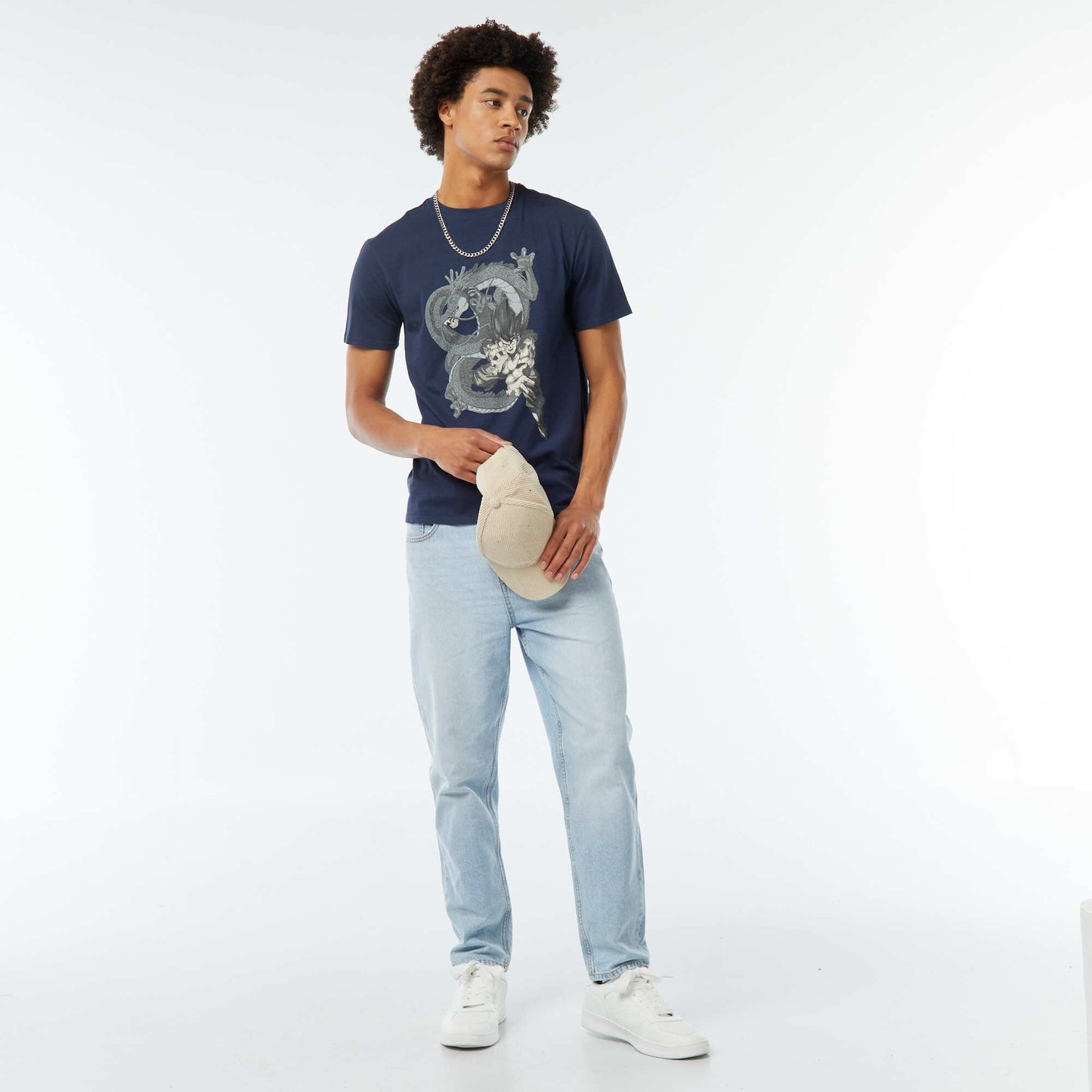 T-shirt imprimé 'Dragon Balll Z' BLEU