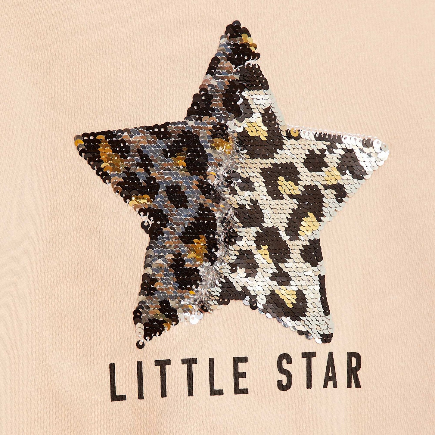 T-shirt manches longues avec sequins ROSE