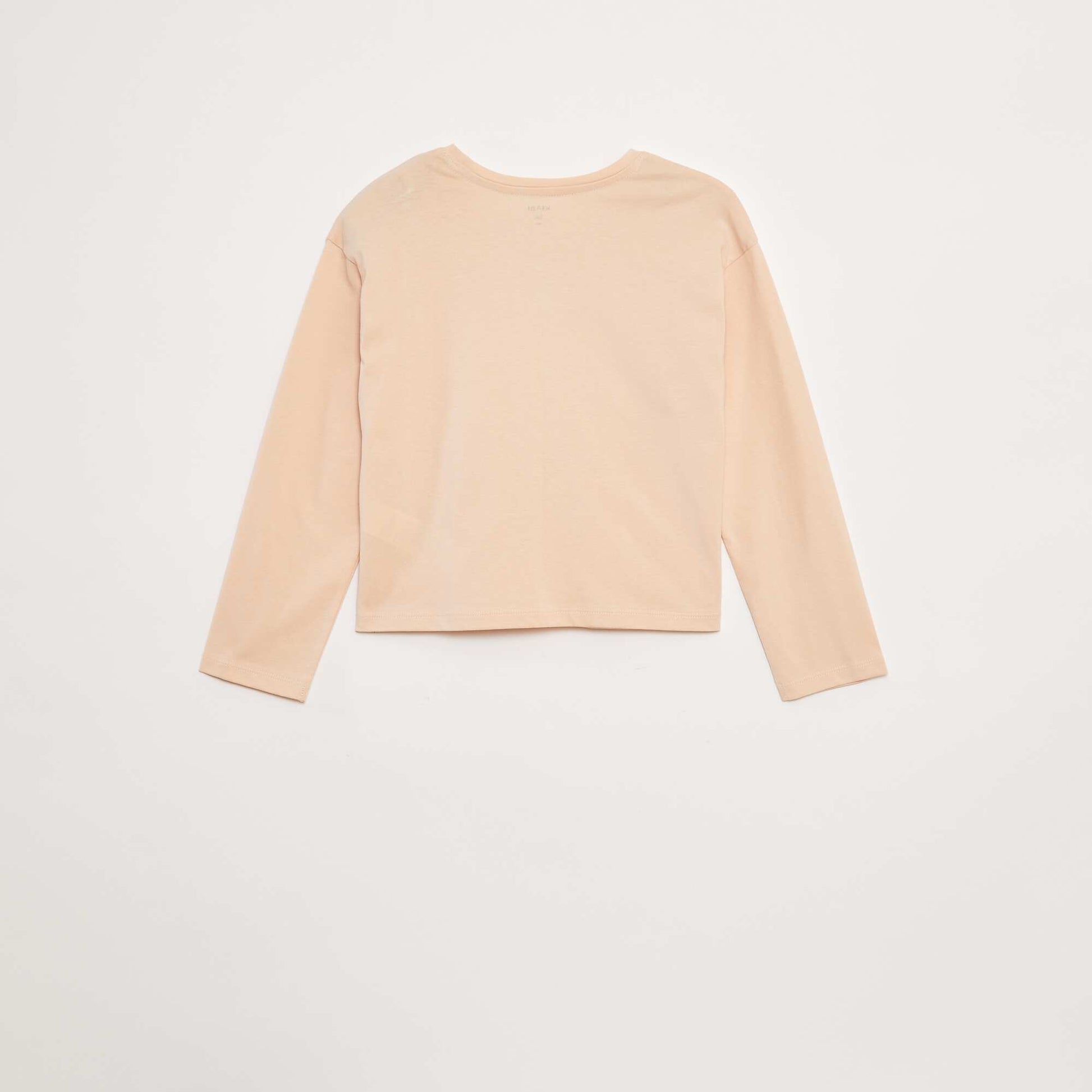 T-shirt manches longues avec sequins ROSE