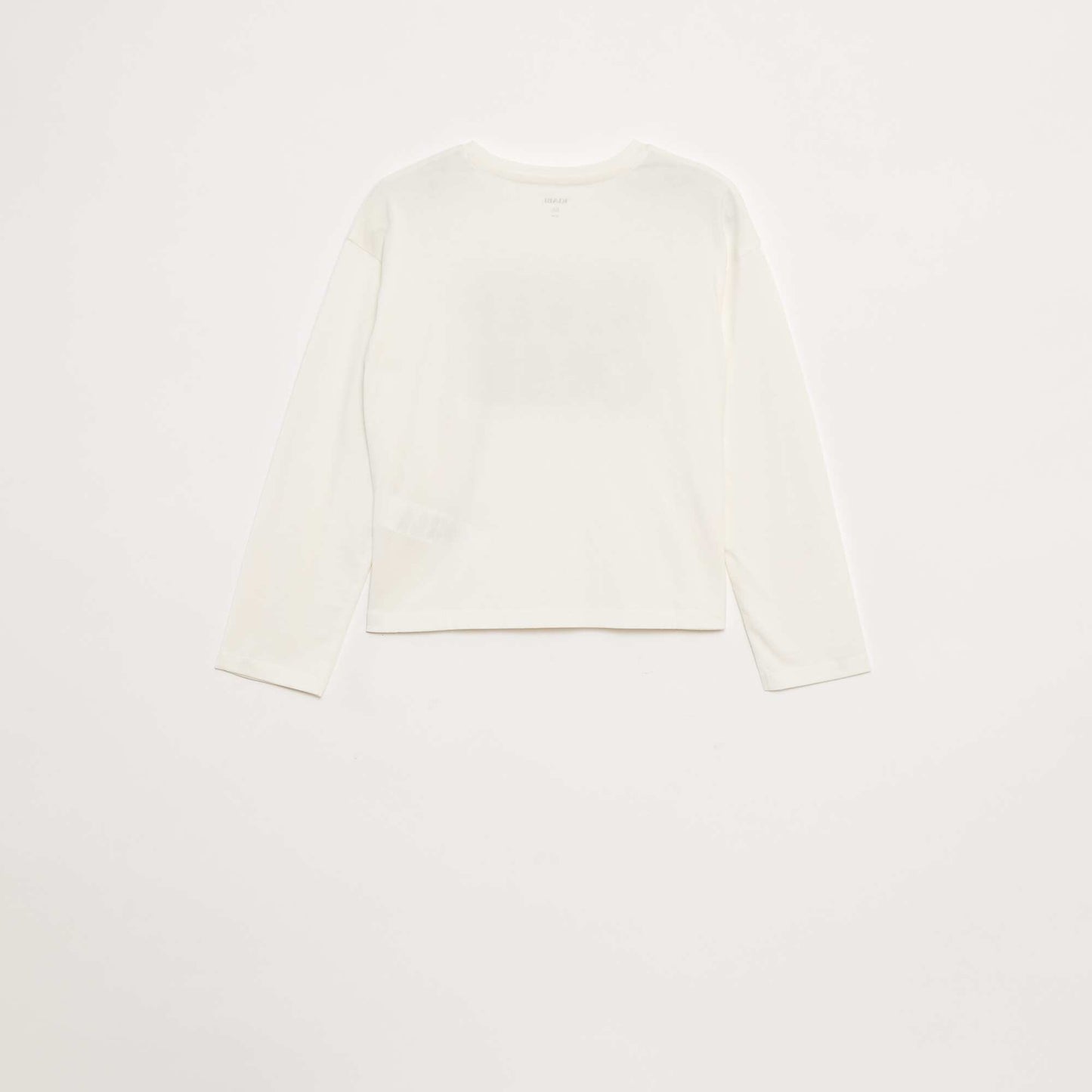 T-shirt manches longues avec sequins BLANC