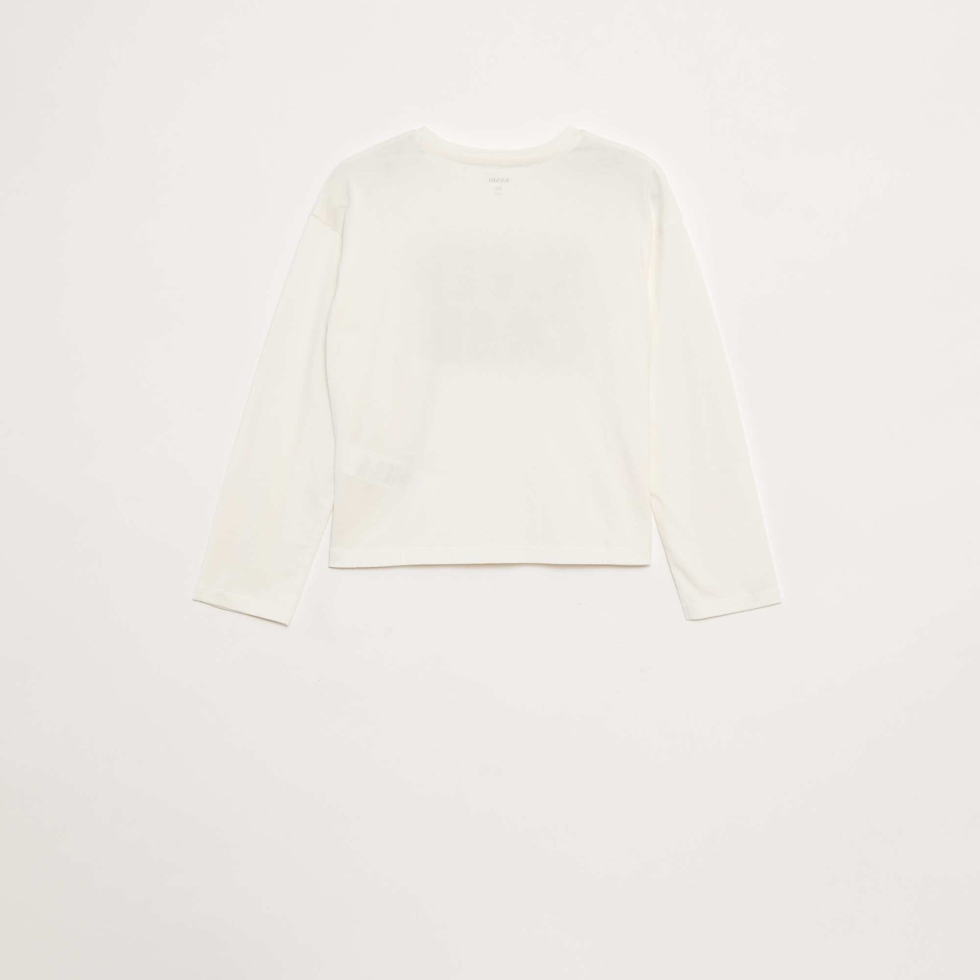 T-shirt manches longues avec sequins BLANC