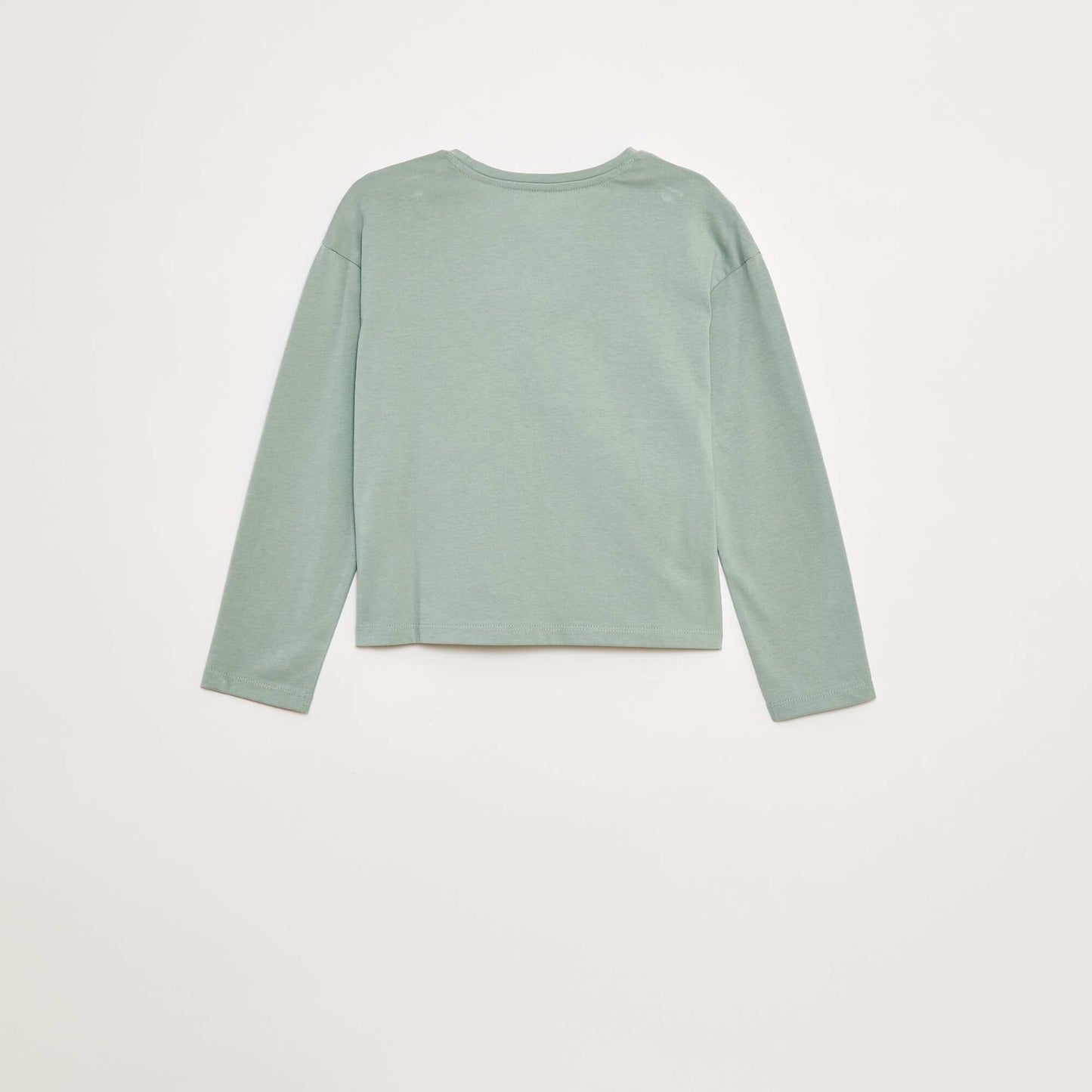 T-shirt manches longues avec sequins VERT