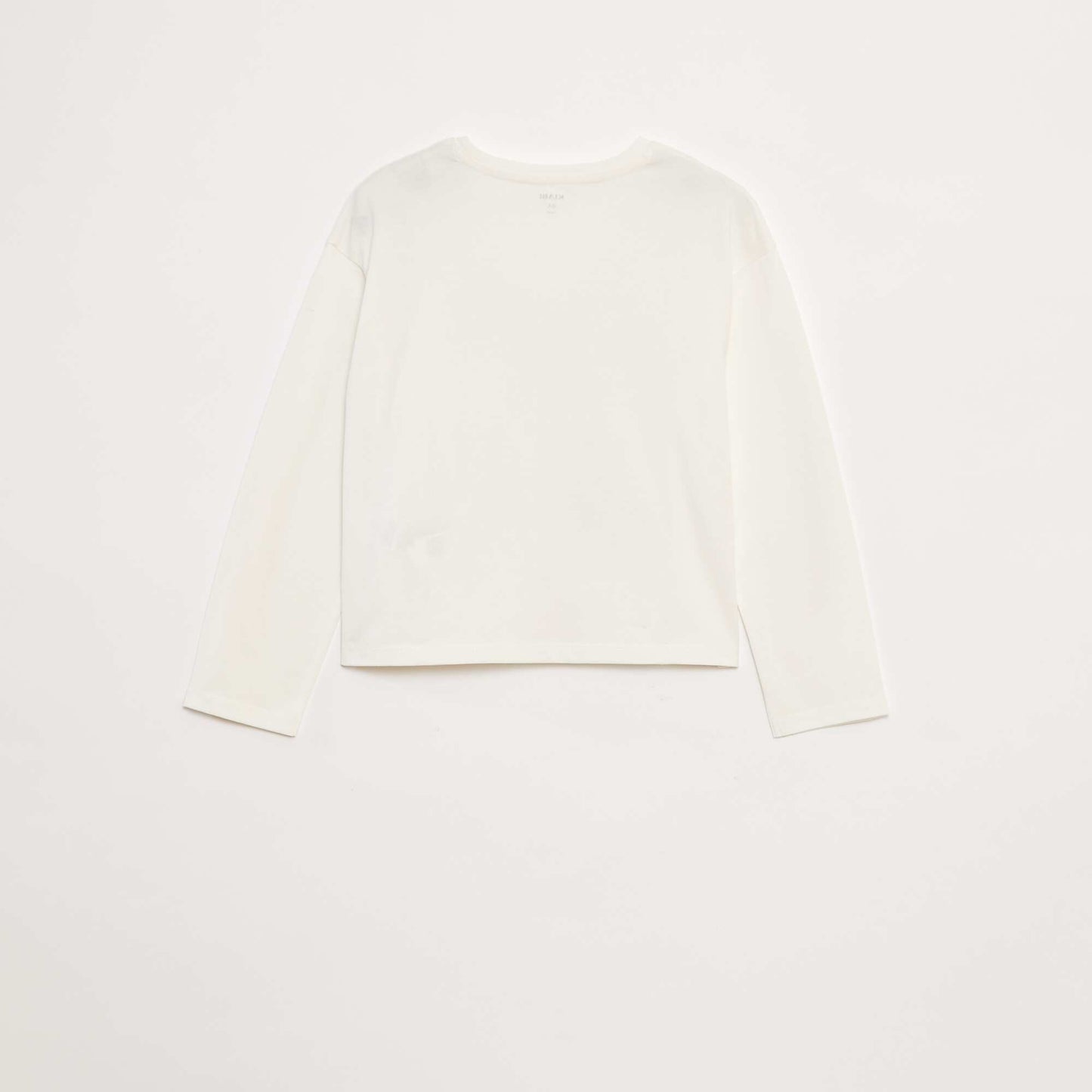 T-shirt manches longues avec sequins BLANC