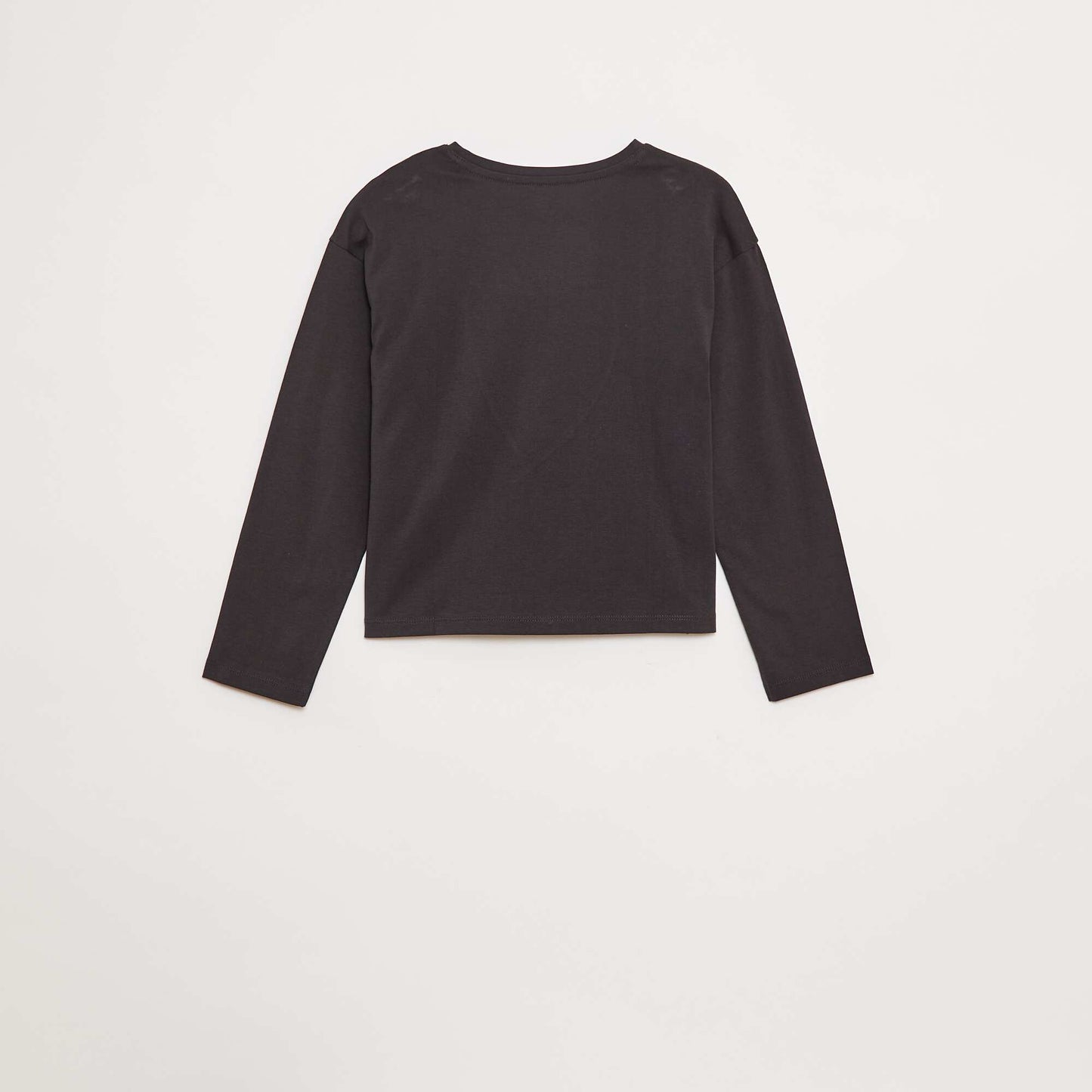 T-shirt manches longues avec sequins GRIS
