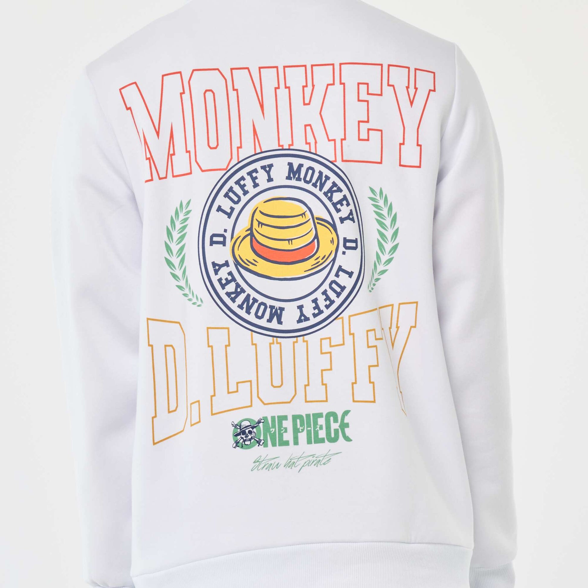 Sweat à capuche 'One piece' BLANC