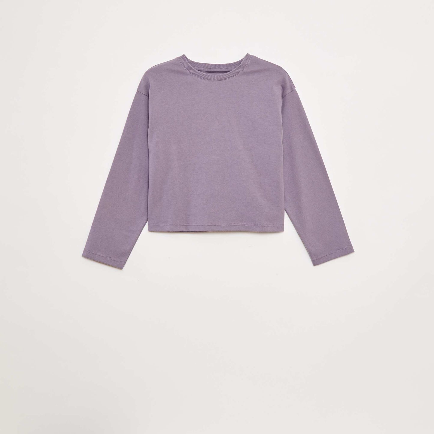 T-shirt en jersey manches longues VIOLET