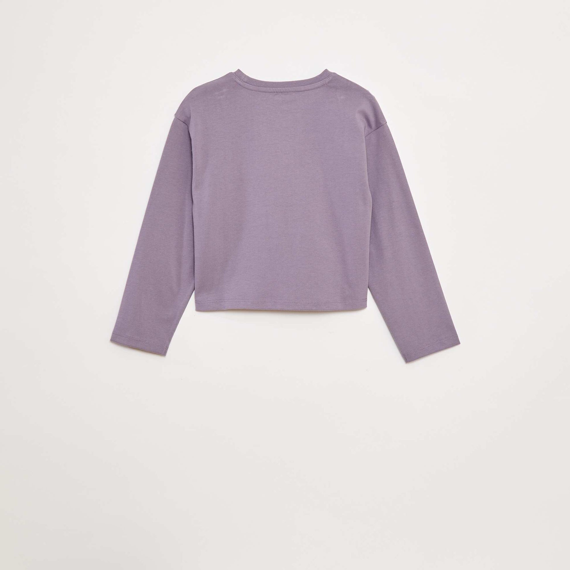 T-shirt en jersey manches longues VIOLET