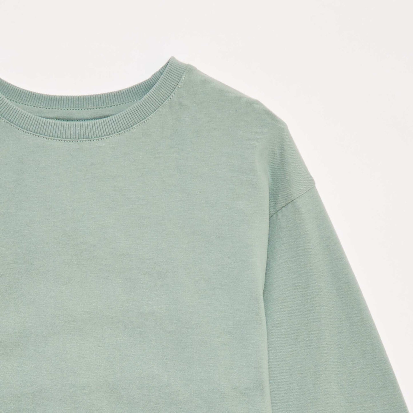 T-shirt en jersey manches longues VERT