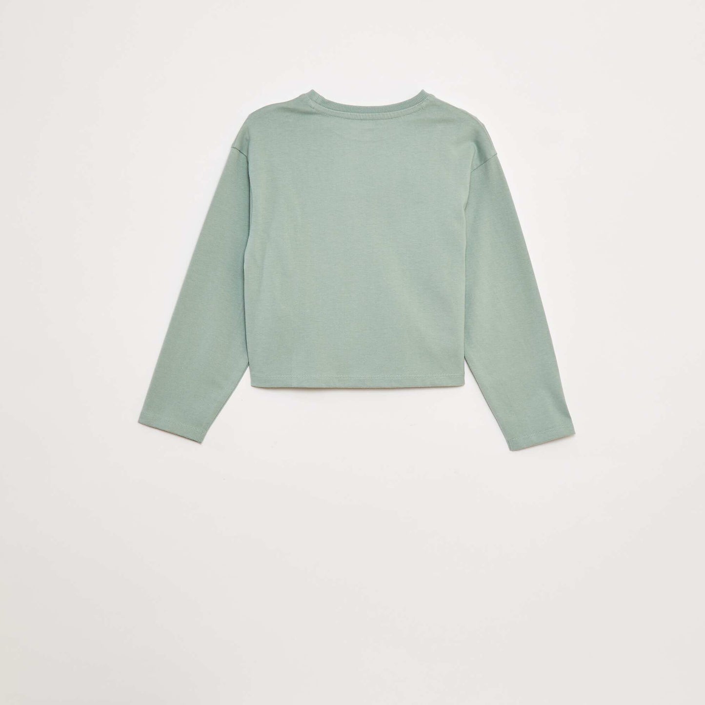 T-shirt en jersey manches longues VERT