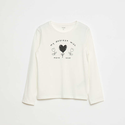 T-shirt imprimé BLANC