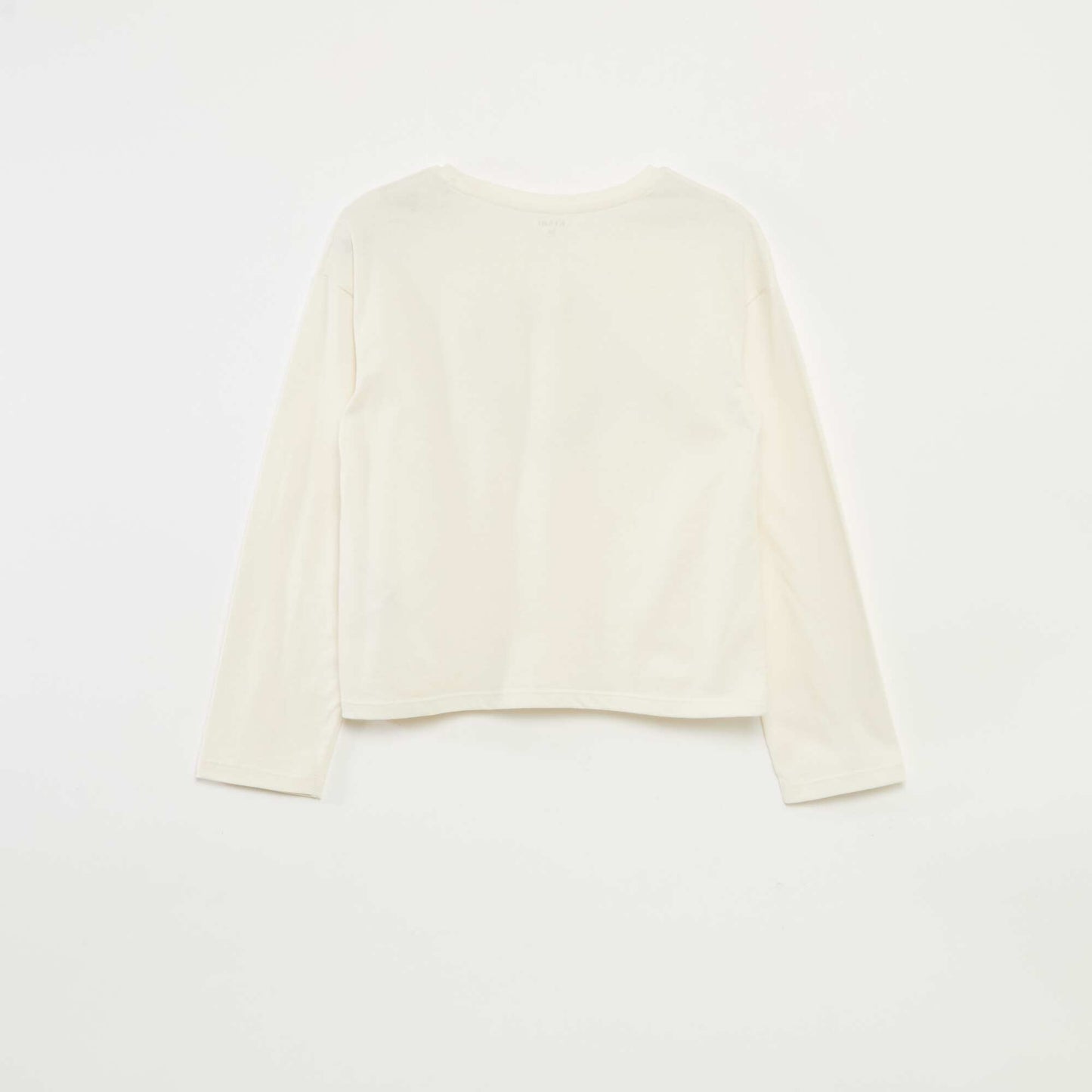 T-shirt imprimé manches longues BEIGE
