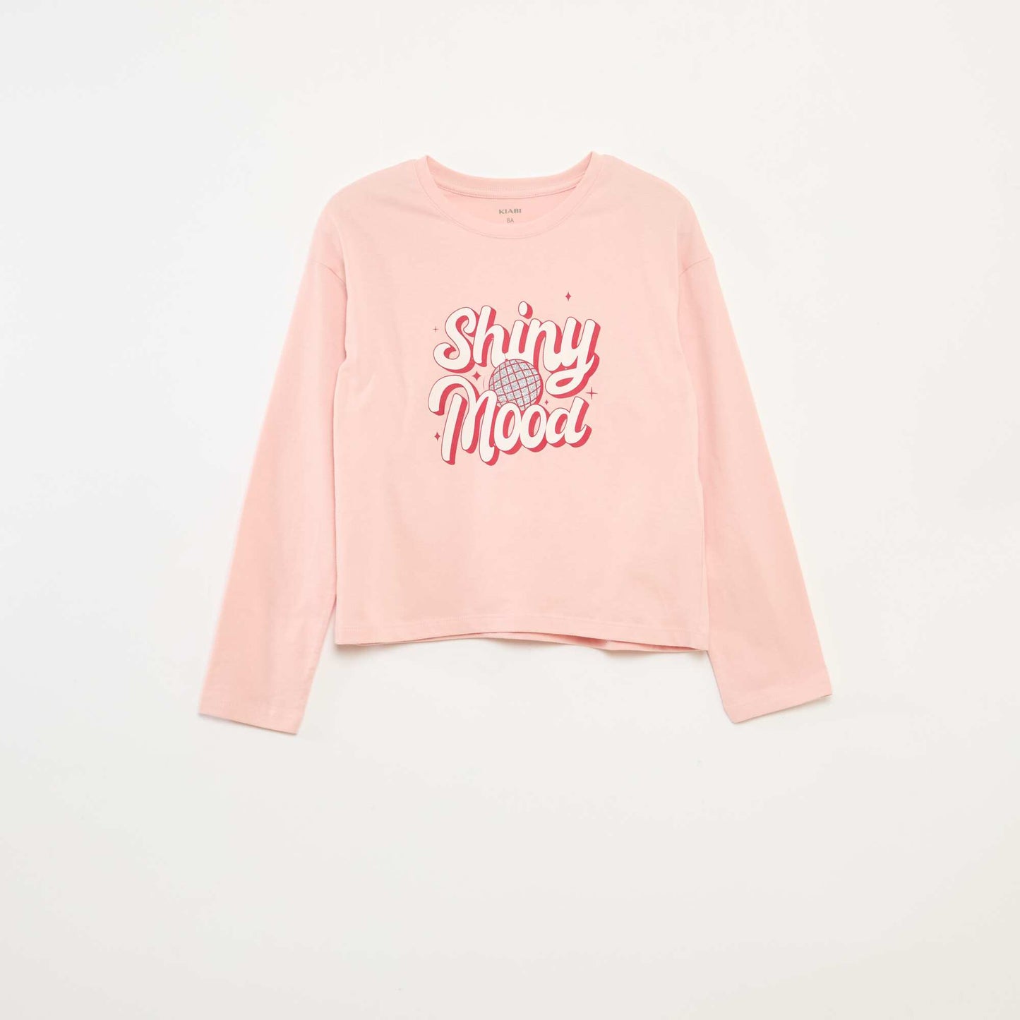 T-shirt imprimé manches longues ROSE