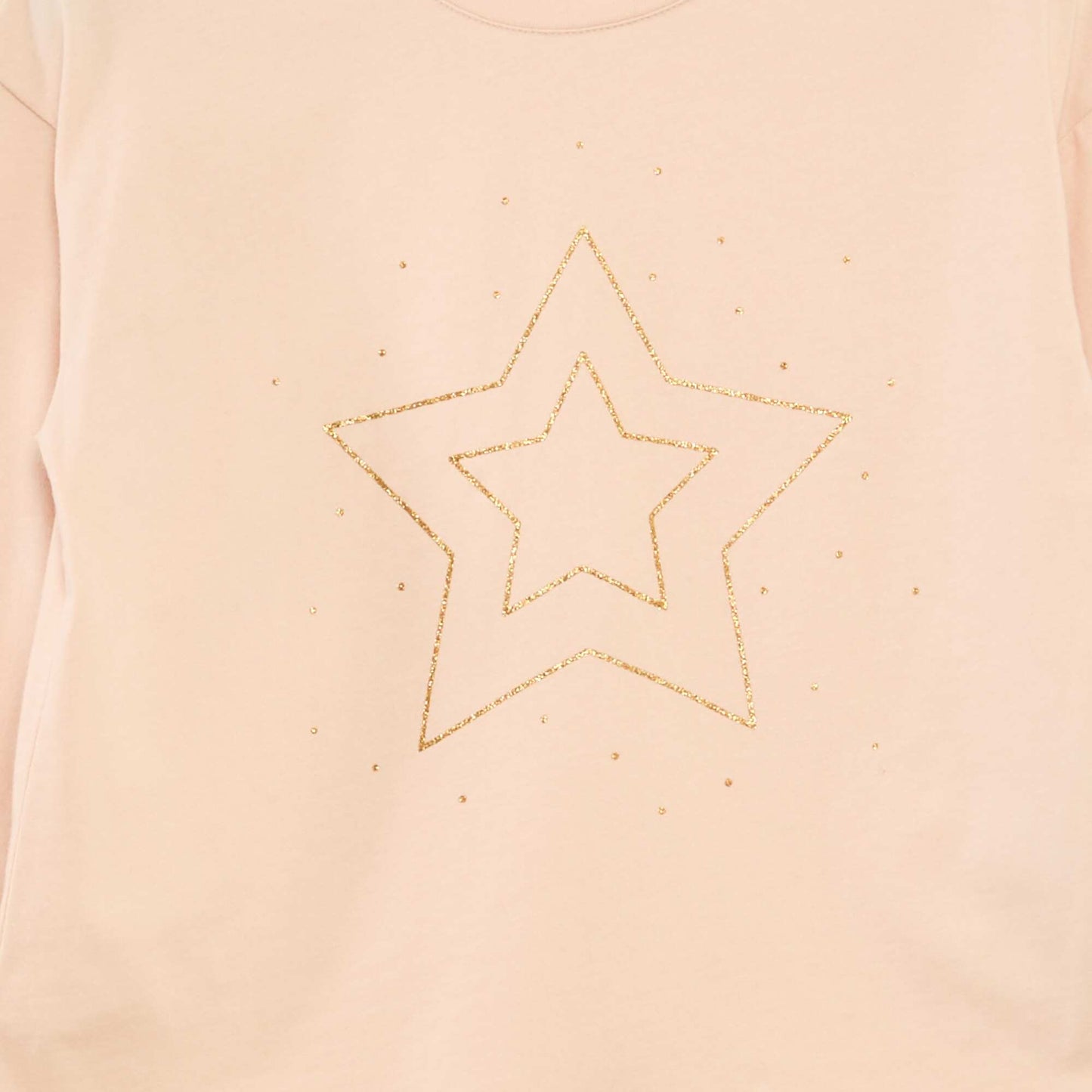 T-shirt imprimé manches longues ROSE