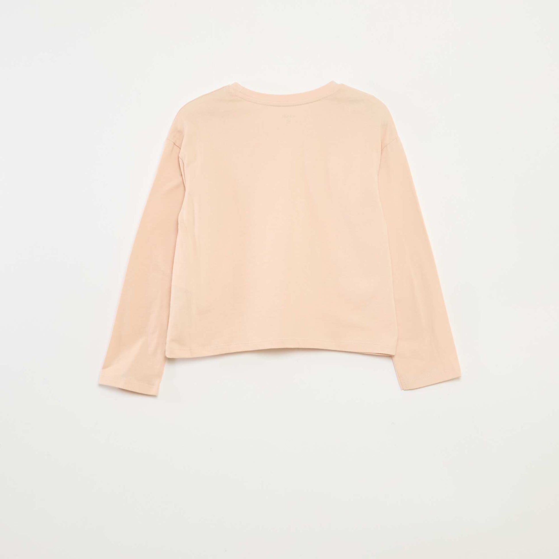 T-shirt imprimé manches longues ROSE