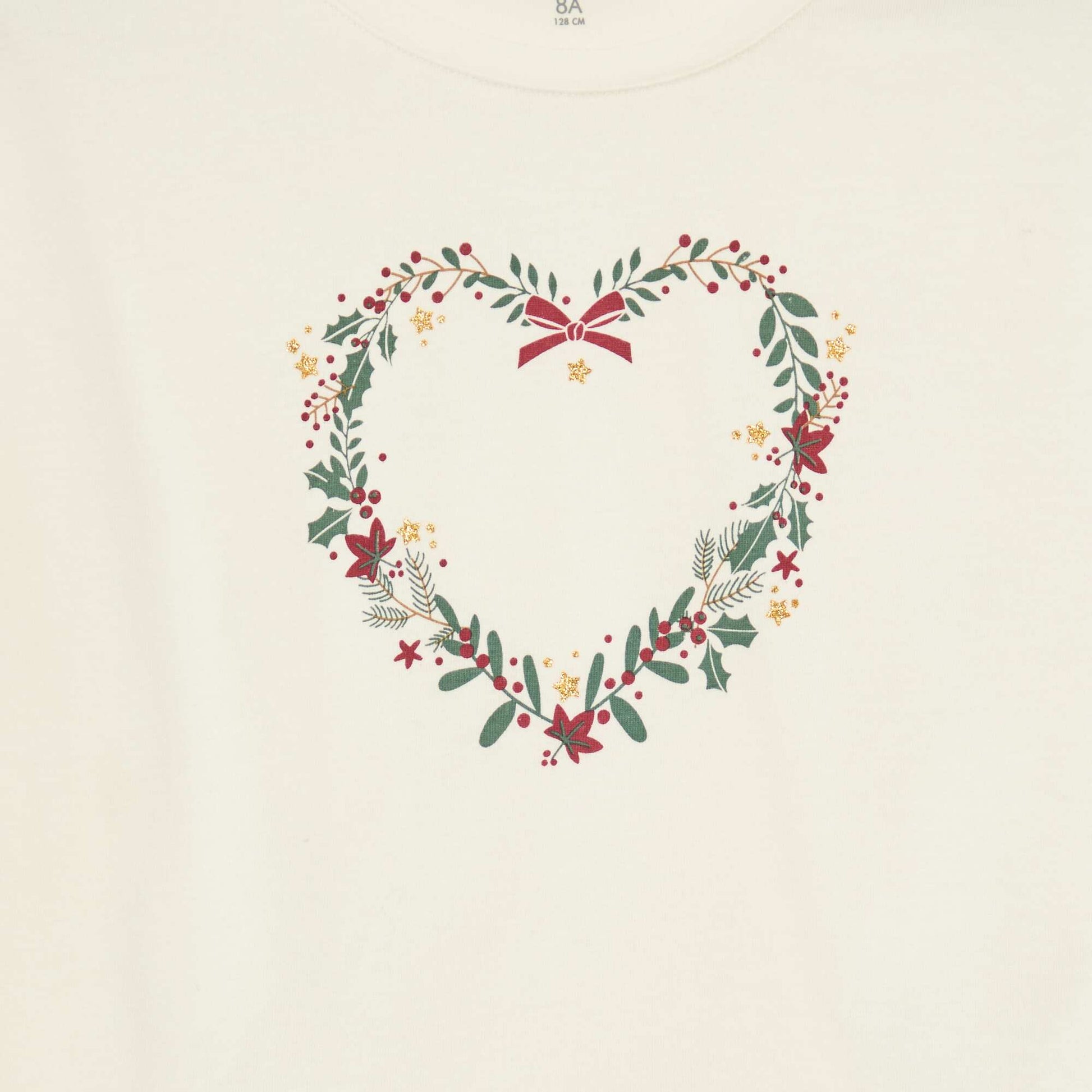 T-shirt imprimé manches longues BEIGE