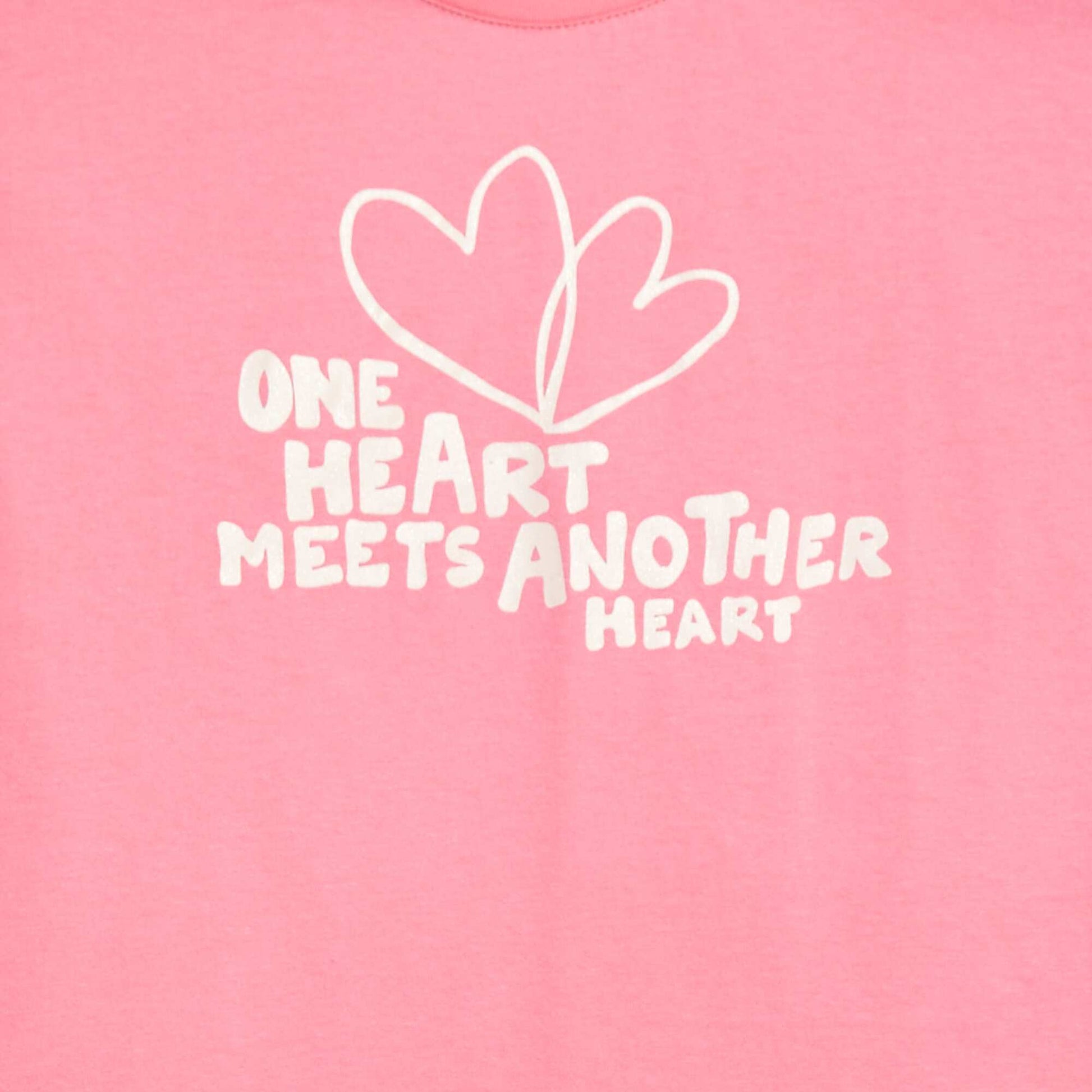 T-shirt imprimé manches longues ROSE