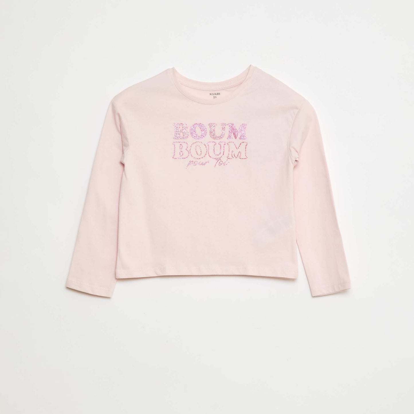 T-shirt imprimé manches longues ROSE
