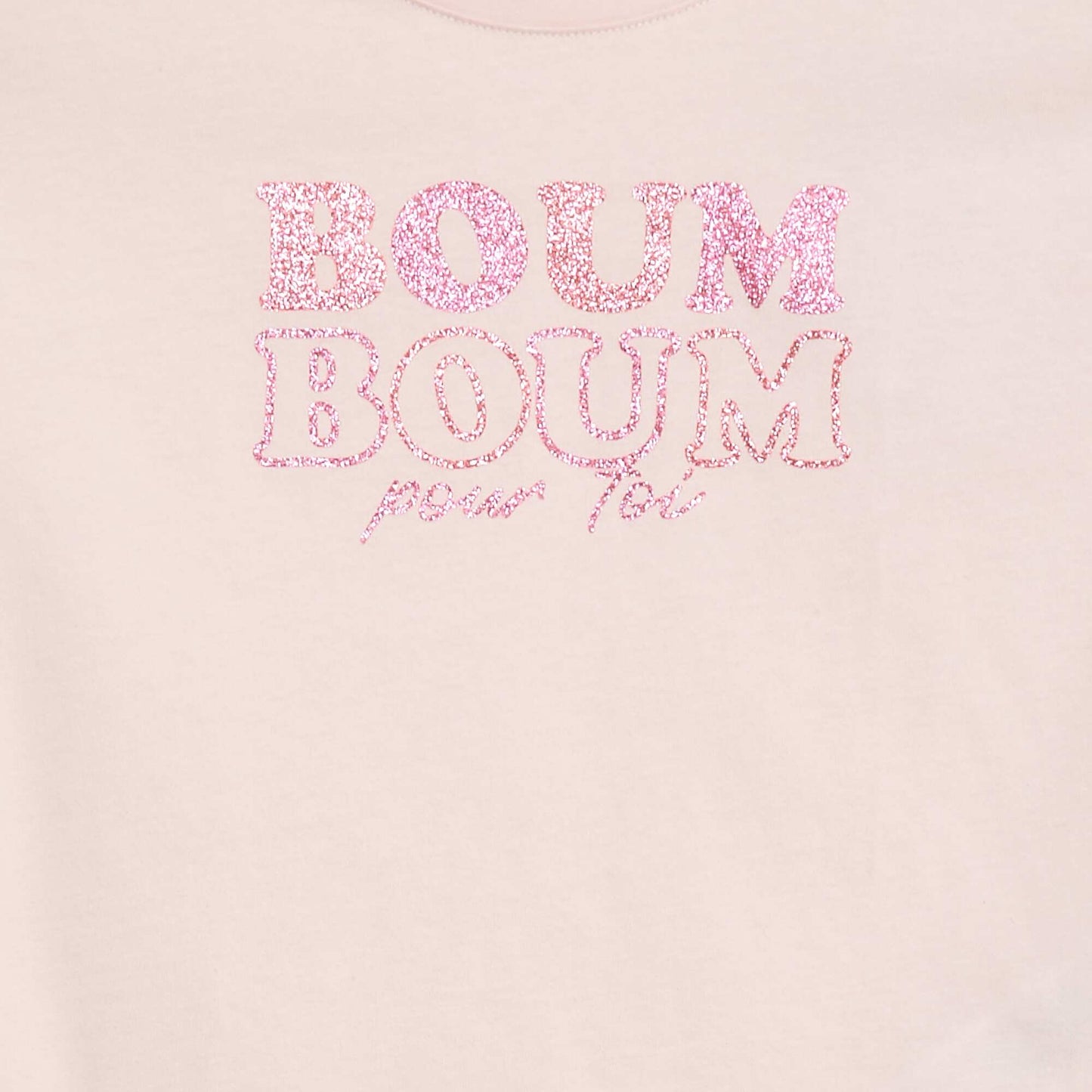 T-shirt imprimé manches longues ROSE