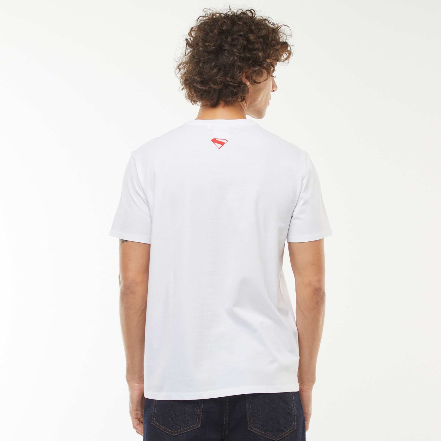 T-shirt 'Superman' 'DC Comics'  manches courtes BLANC