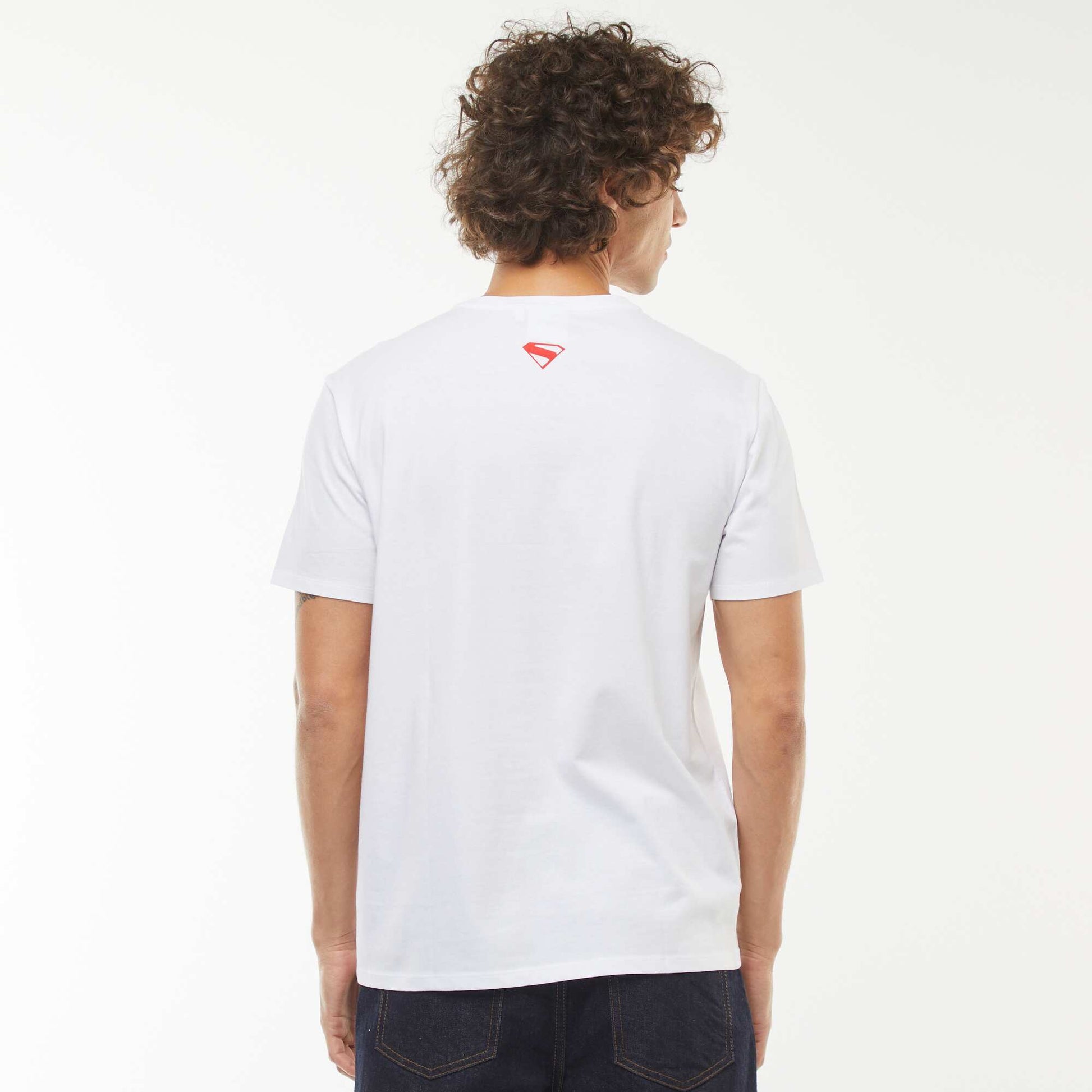 T-shirt 'Superman' 'DC Comics'  manches courtes BLANC