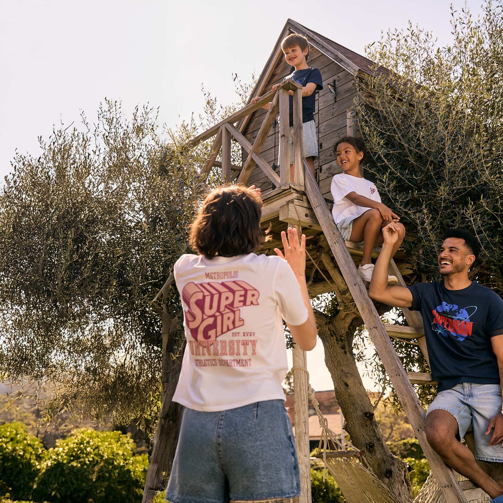 T-shirt 'Superman' 'DC Comics'  manches courtes BLEU MARINE