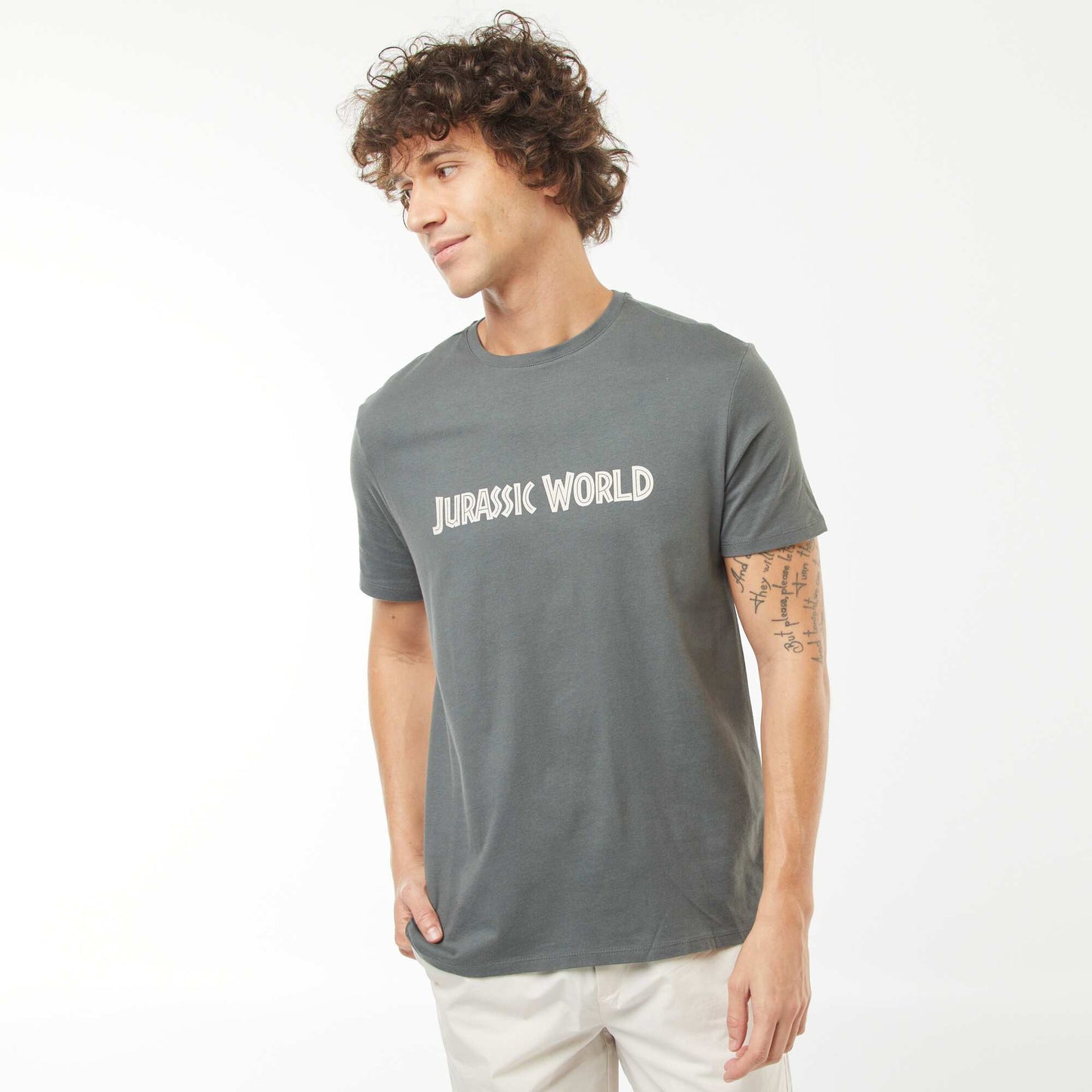 T-shirt 'Jurassic World' manches courtes VERT
