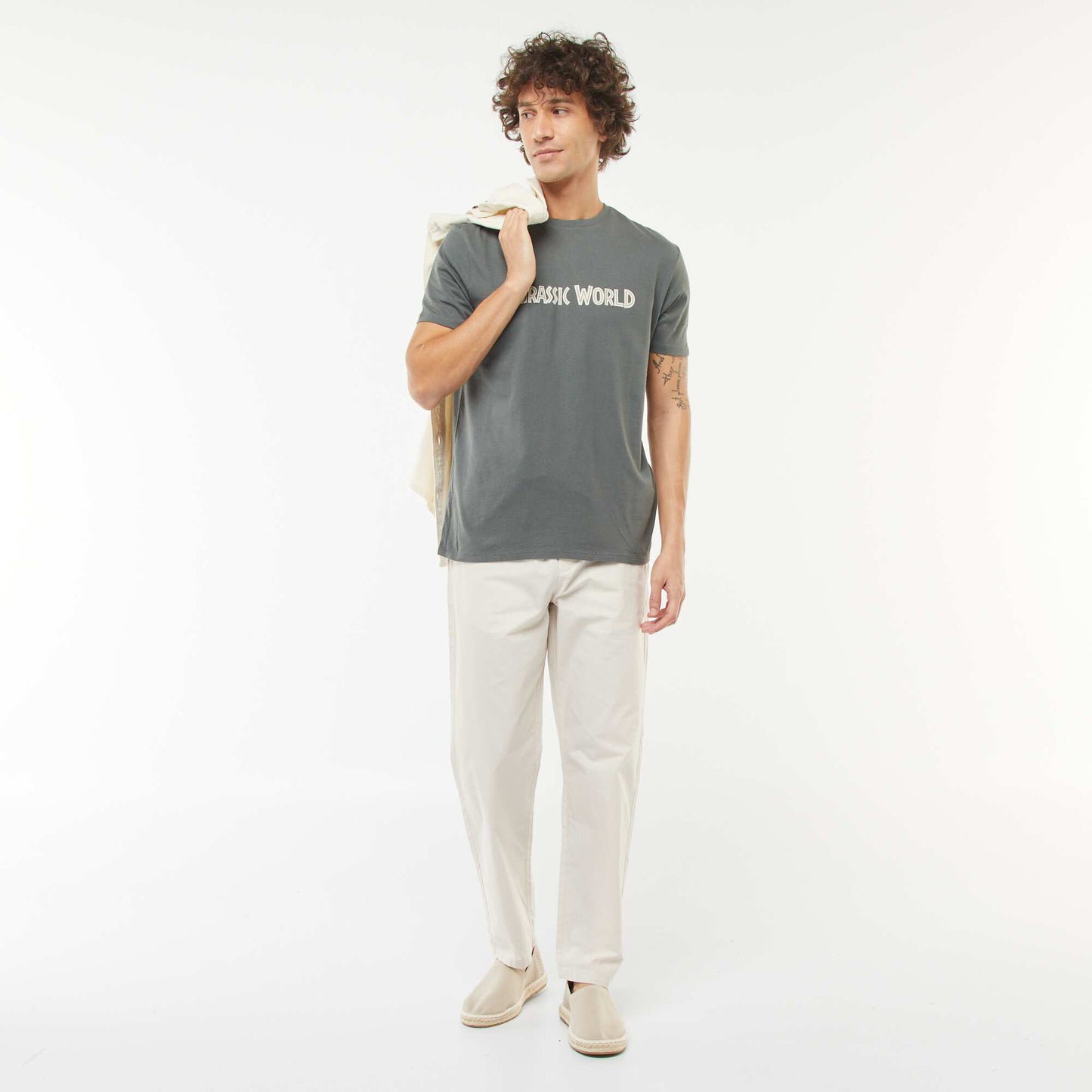 T-shirt 'Jurassic World' manches courtes VERT