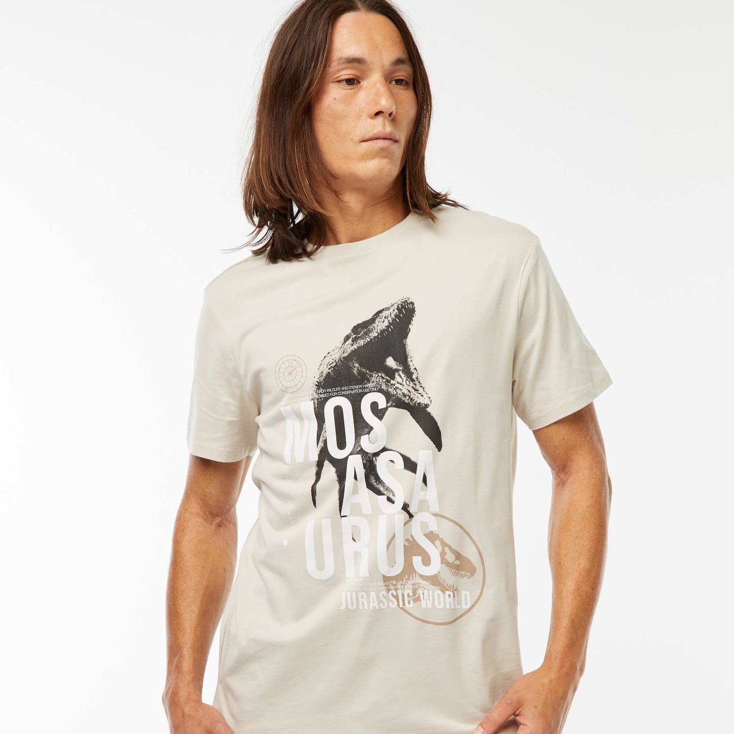 T-shirt 'Jurassic World' manches courtes GRIS