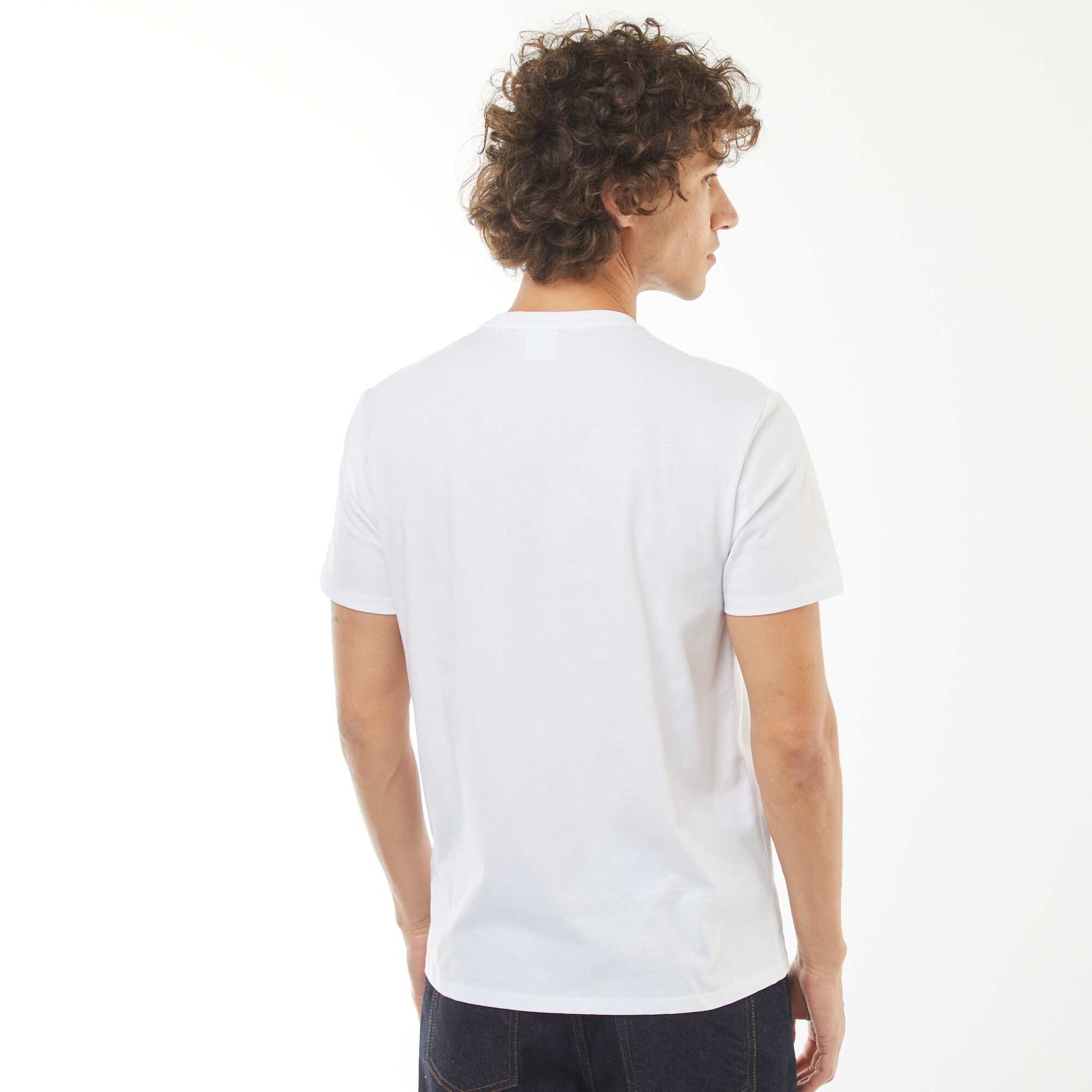 T-shirt  imprimé 'NFL' 'Giants' manches courtes BLANC