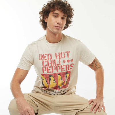 T-shirt 'Red Hot Chili Peppers' manches courtes GRIS