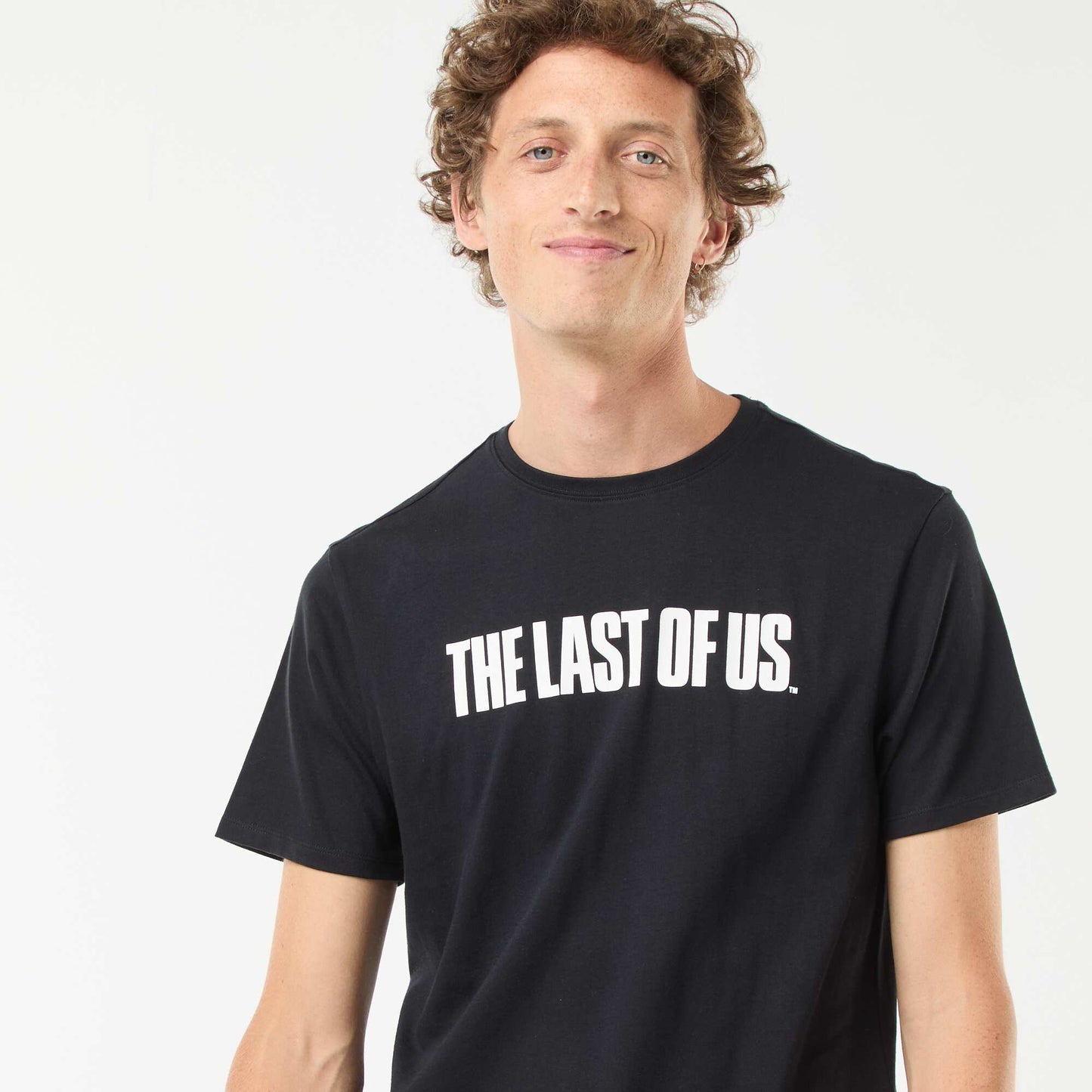 Tee-shirt 'The Last of Us' manches courtes imprimé recto/verso NOIR