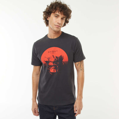 T-shirt 'Ghost of Tsushima' manches courtes NOIR