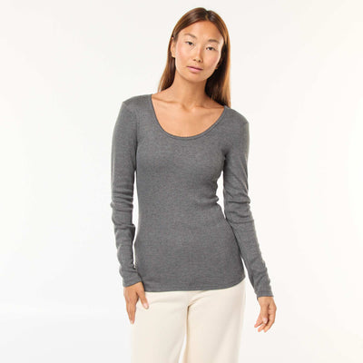 Tee-shirt manches longues thermorégulateur GRIS