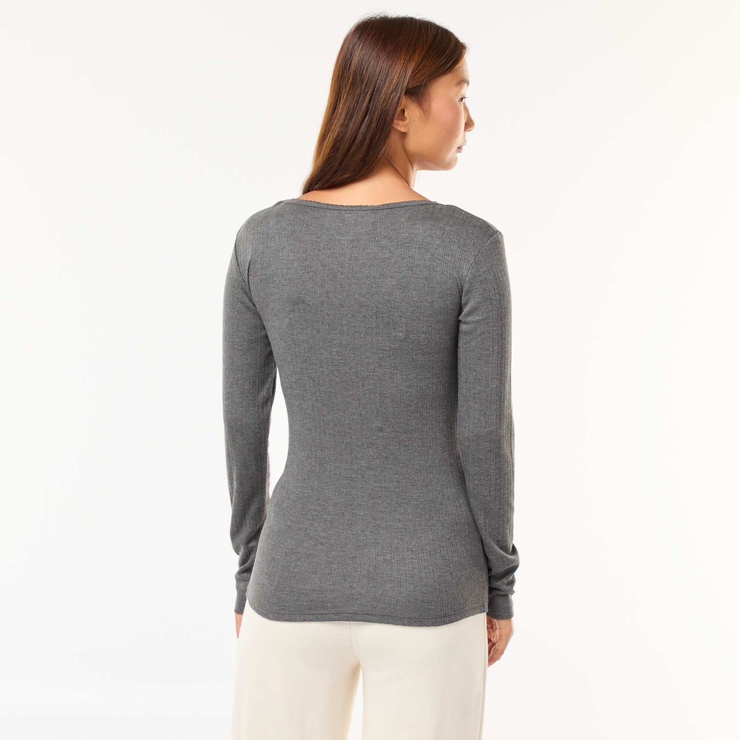 Tee-shirt manches longues thermorégulateur GRIS